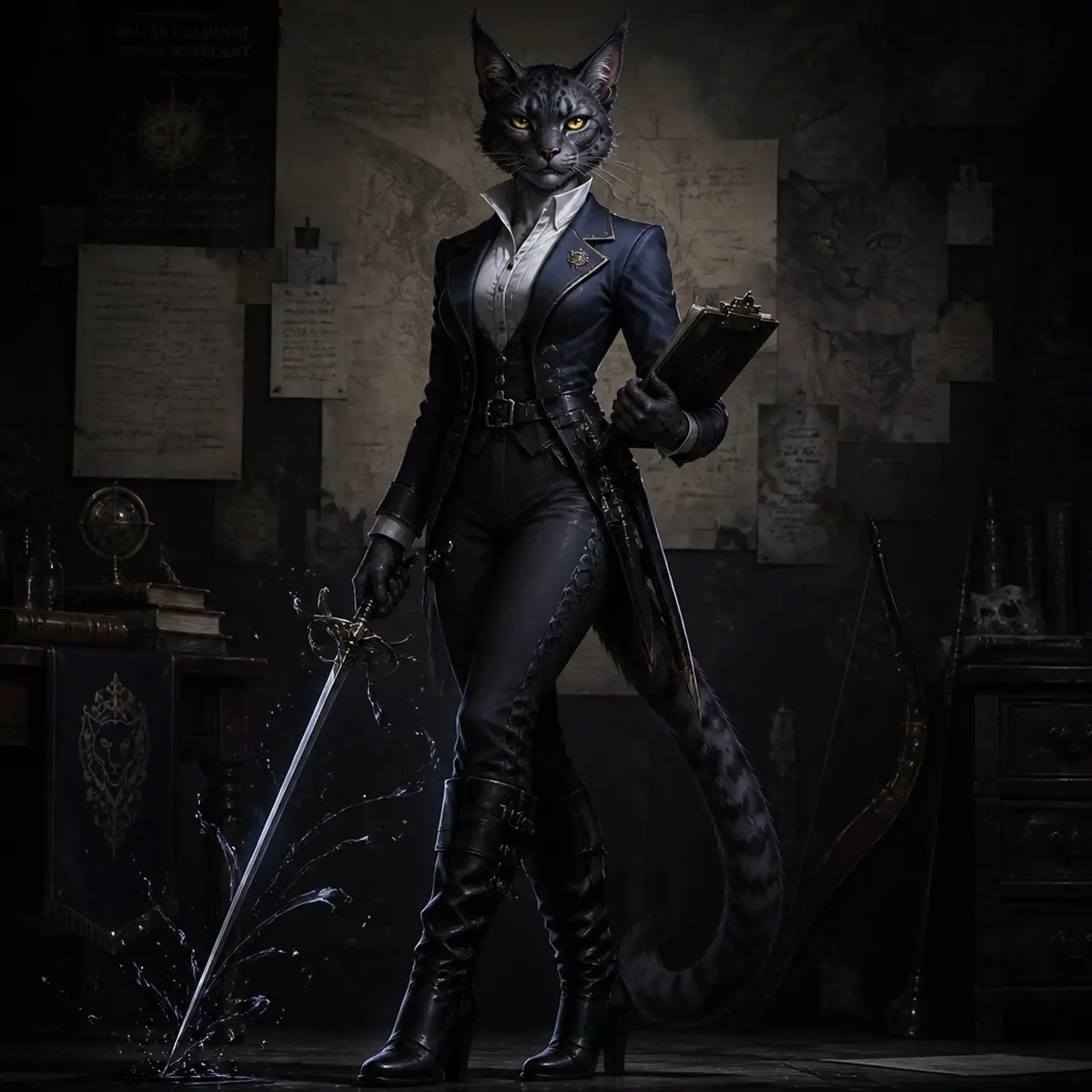 Inquisitor Paroka - AI-generated fantasy Character