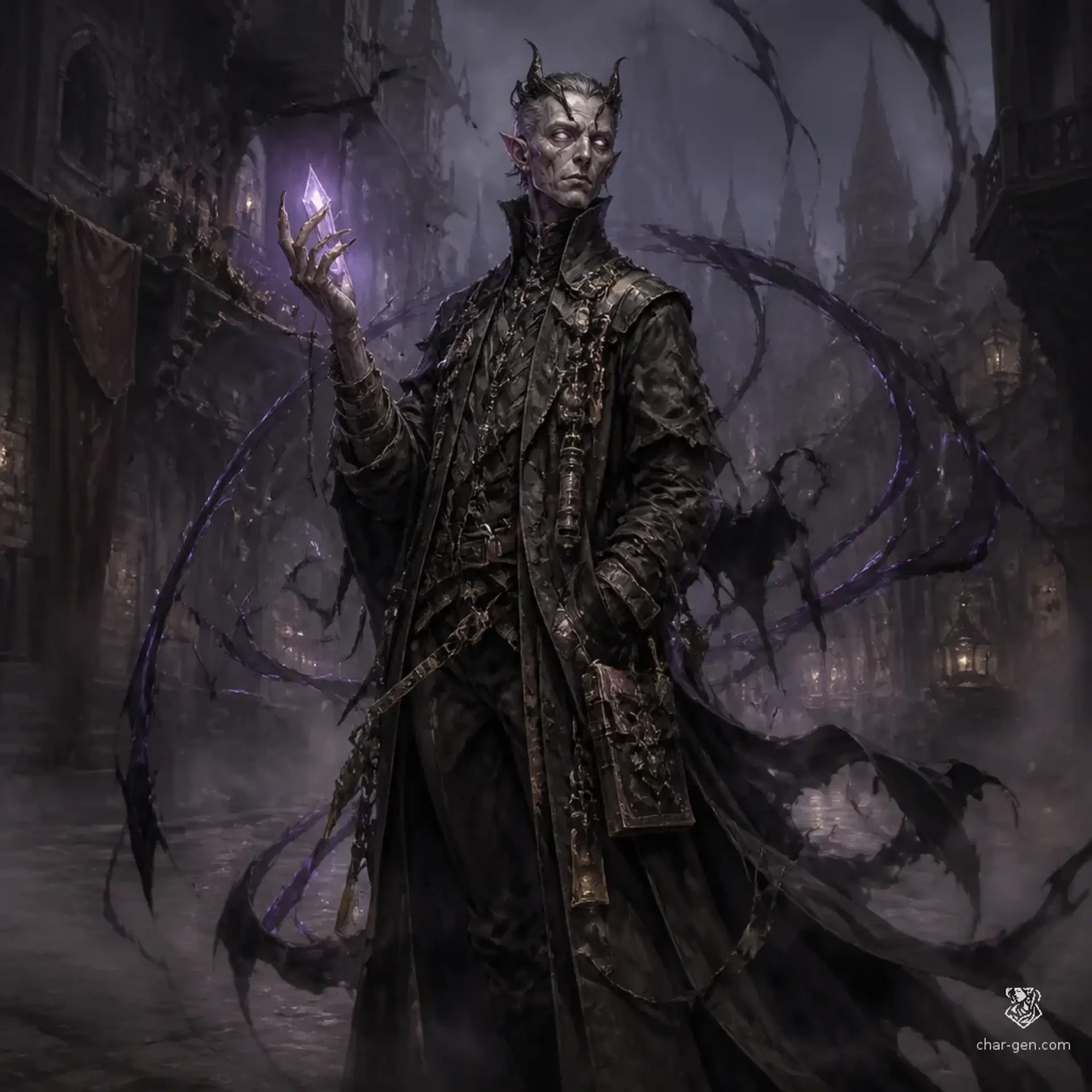 Azal'zill 03 - AI-generated fantasy Character