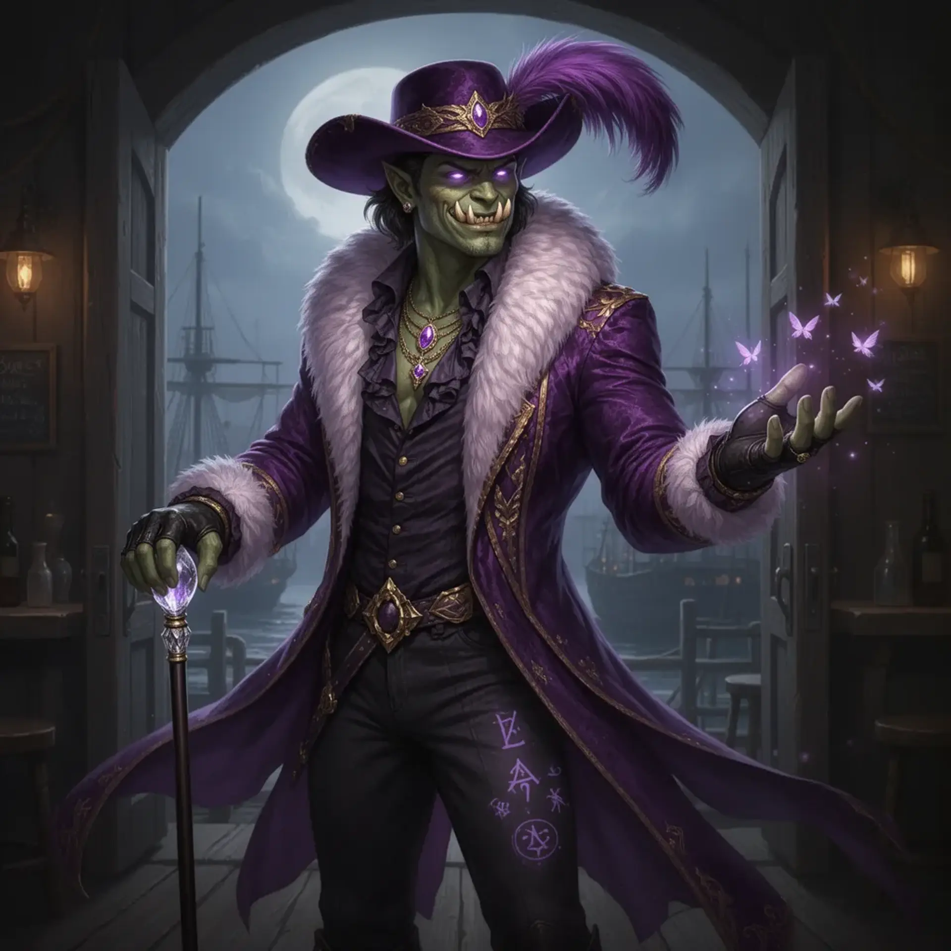 Varkas The Velvet Thoon - AI-generated fantasy NPC