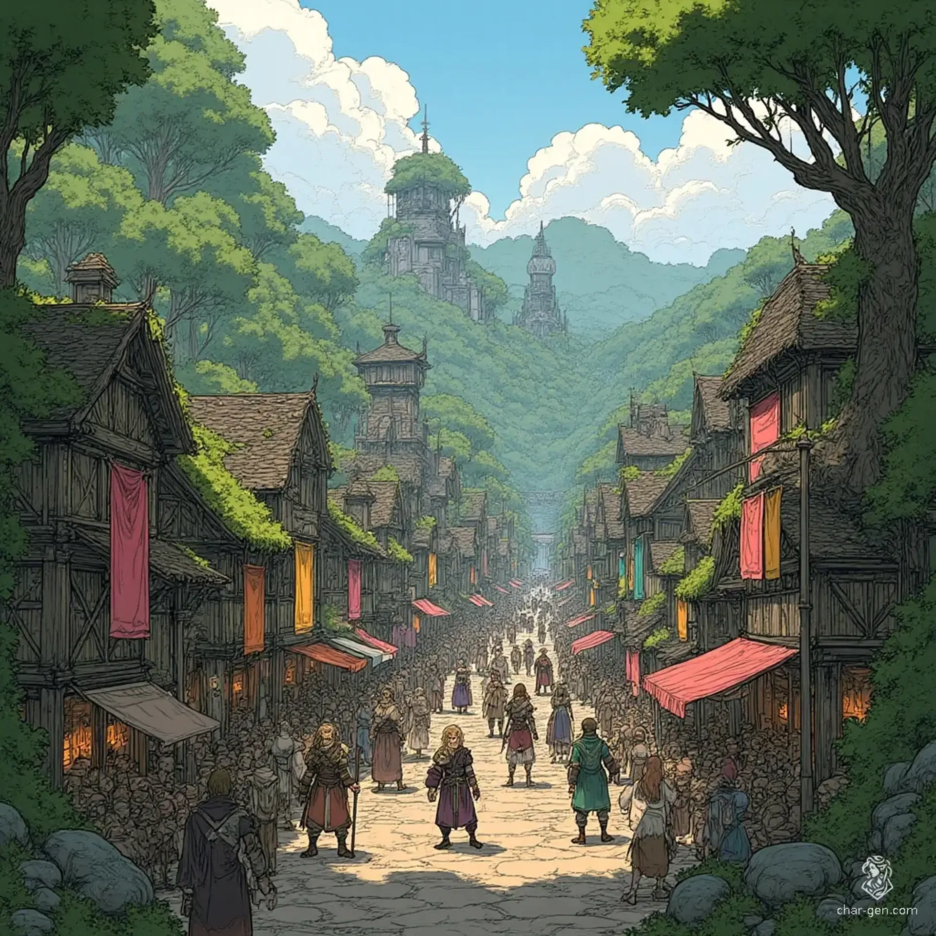 Farodla - AI-generated fantasy Settlement
