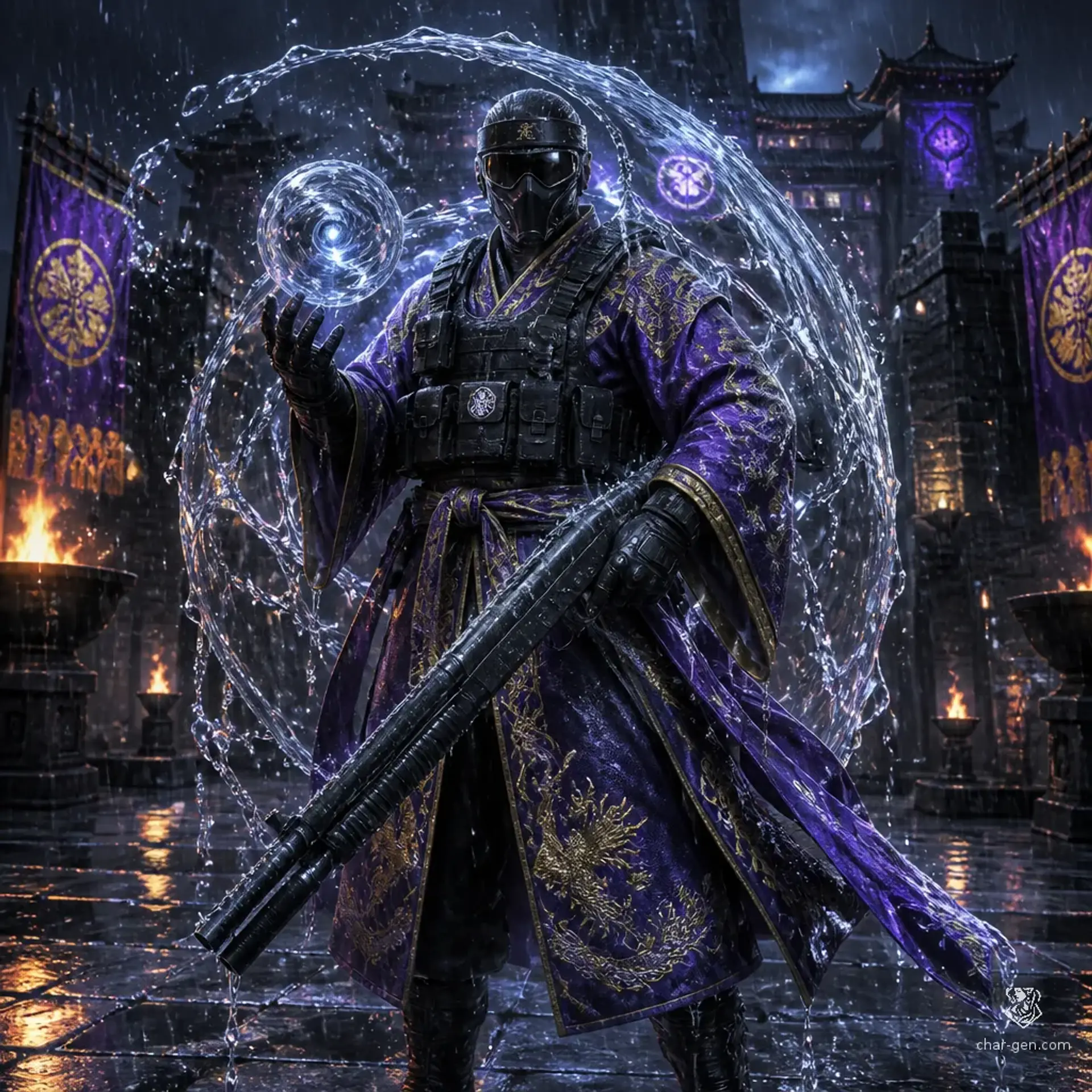 Rain, the Hydrokinetic Gun-Ninja
