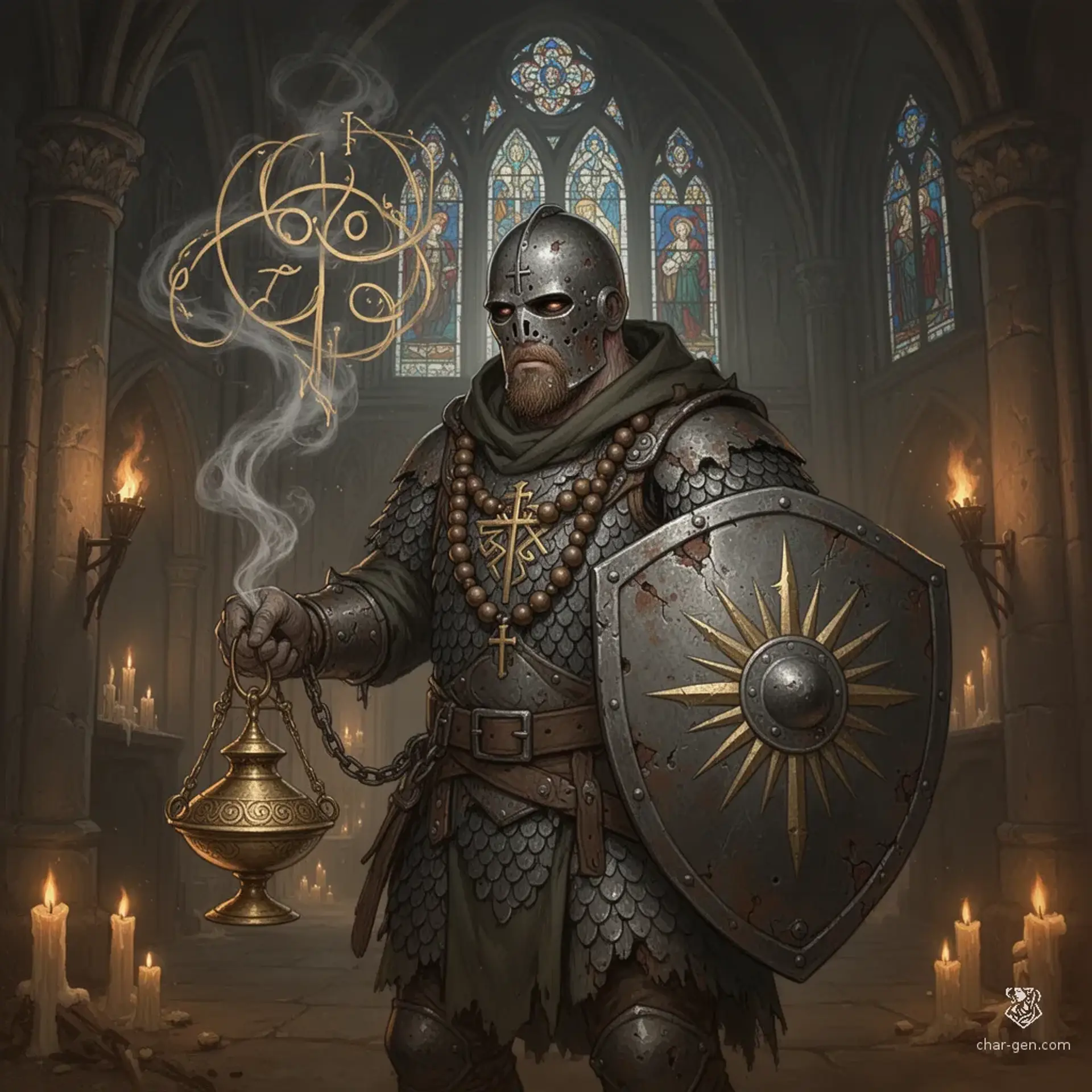 Church Militia Exorcist - AI-generated fantasy Monster