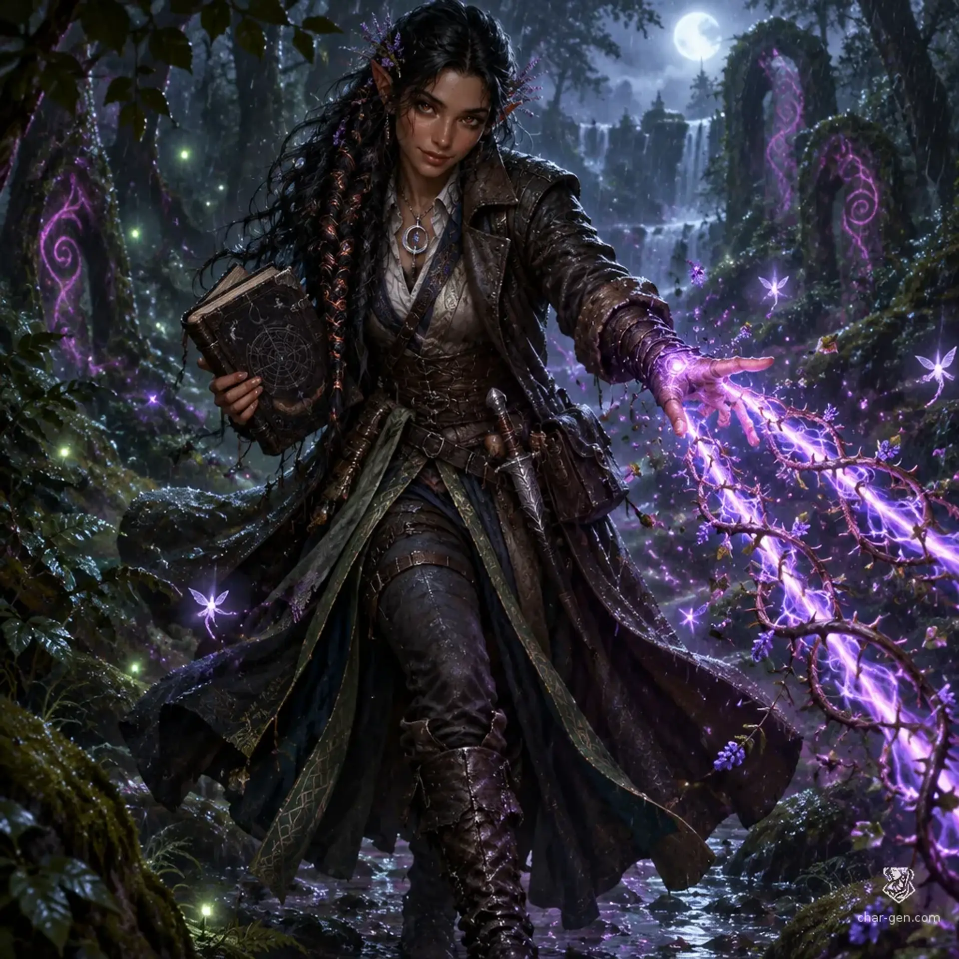 Aralia Abend - AI-generated fantasy Character