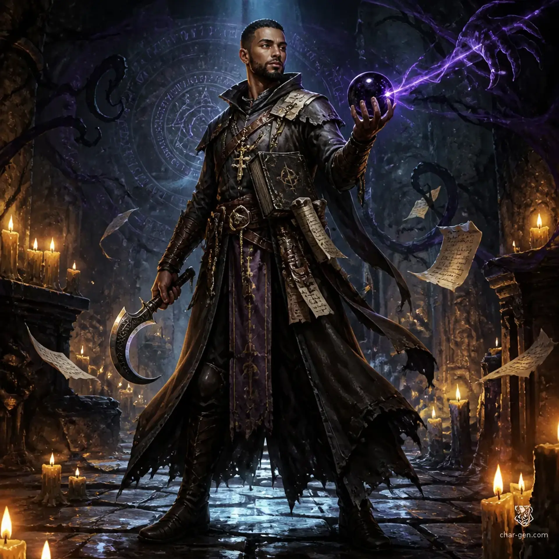 Tavik - AI-generated fantasy Character