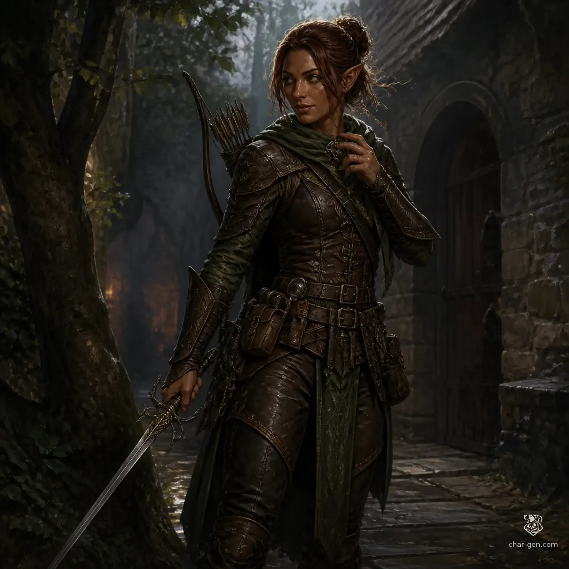 Sivra Haddad - AI-generated fantasy Character