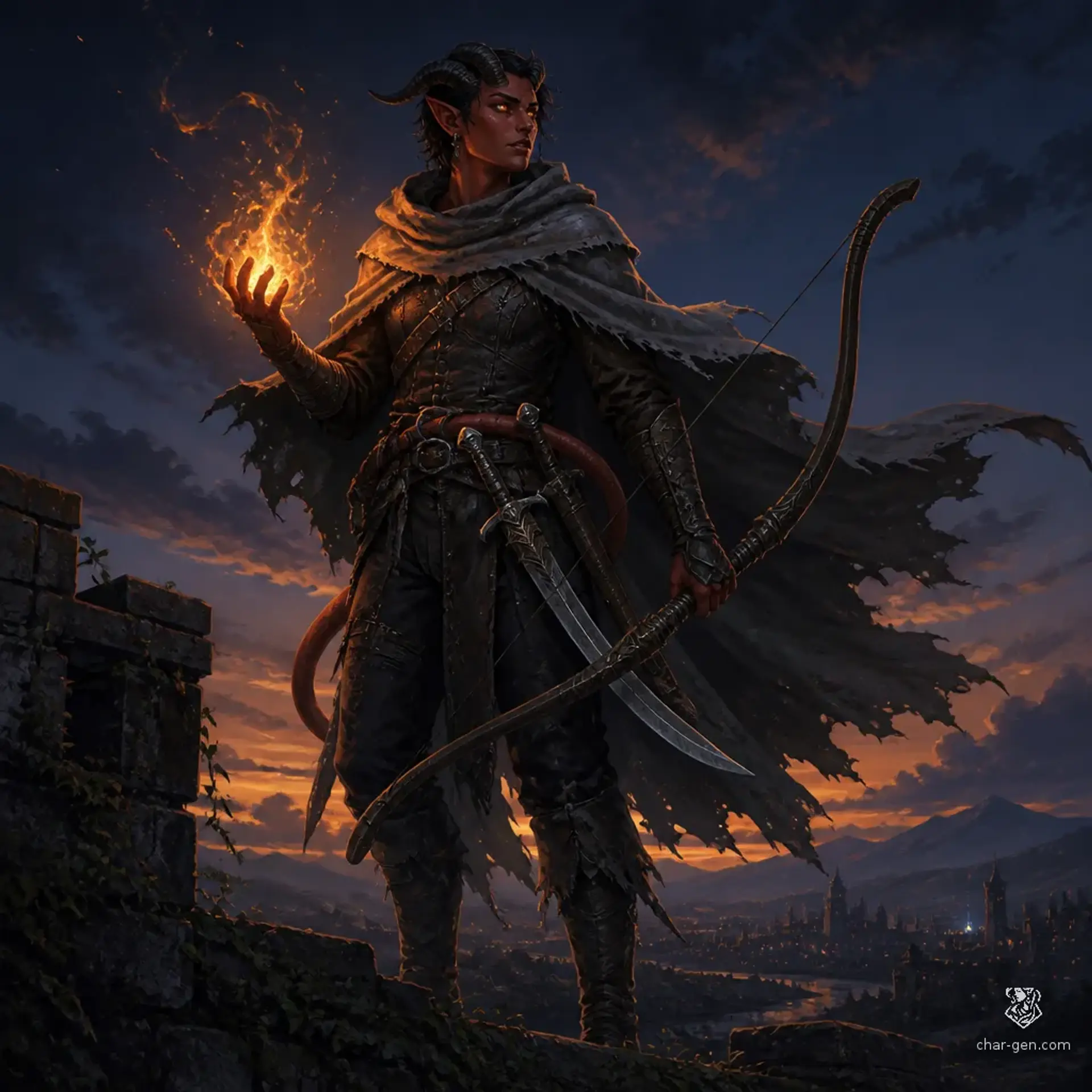 Stryder - AI-generated fantasy Character