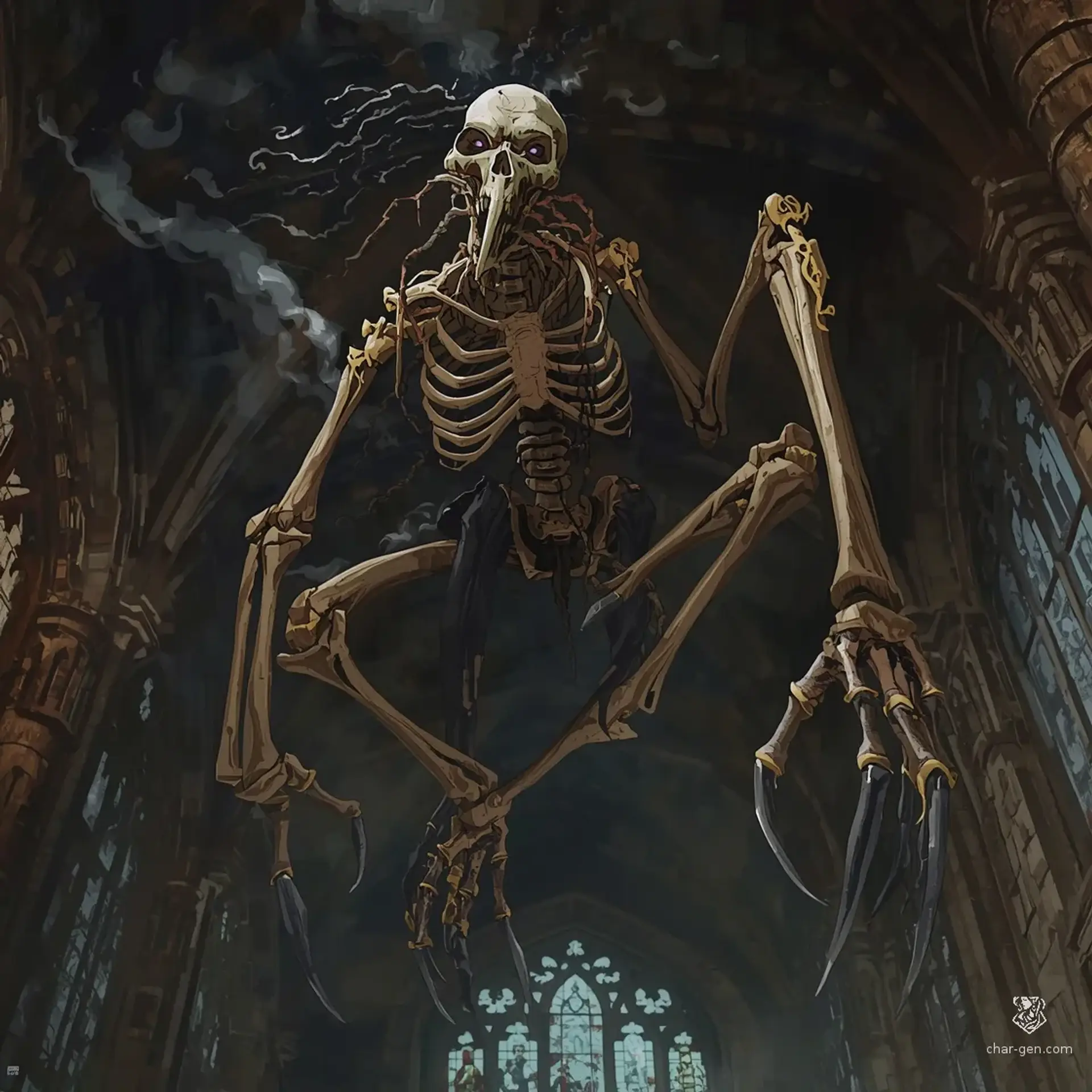 Boneclaw Stalker | Fantasy Monster Generated by CharGen