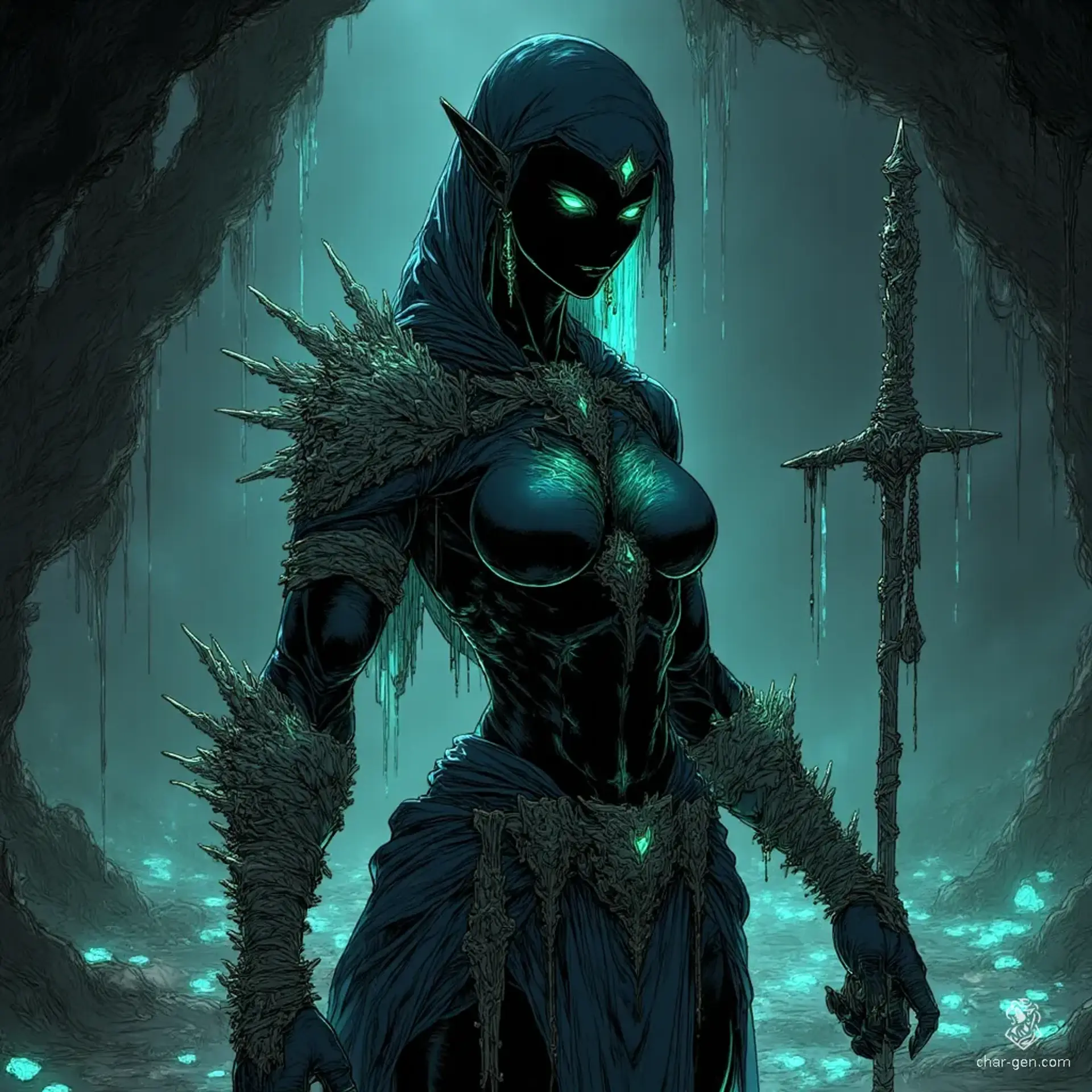 Syr'kalith, the Mirror of Defilia - AI-generated fantasy NPC
