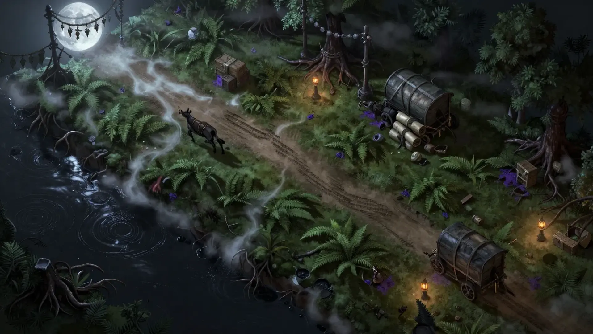 The Hidden Hand at the Grove Edge - AI-generated fantasy Encounter