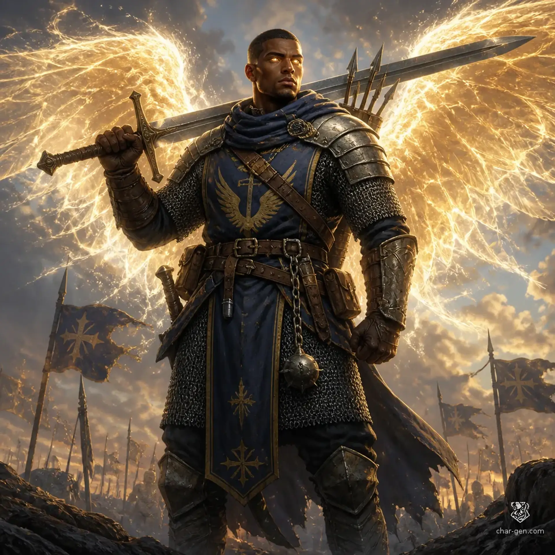 Johnathon Moore - AI-generated fantasy Character