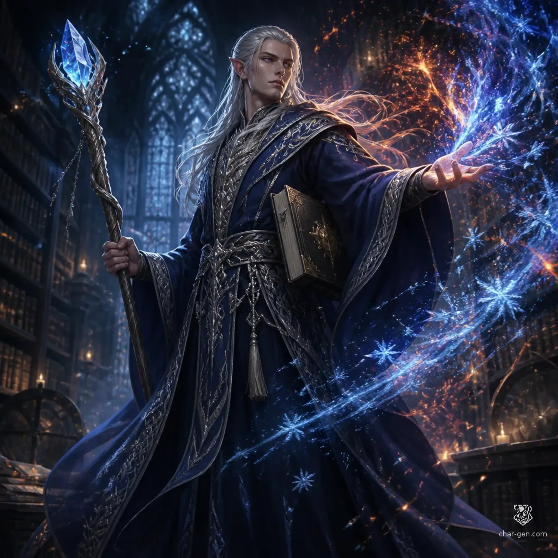Eldrin Silverleaf - AI-generated fantasy Character