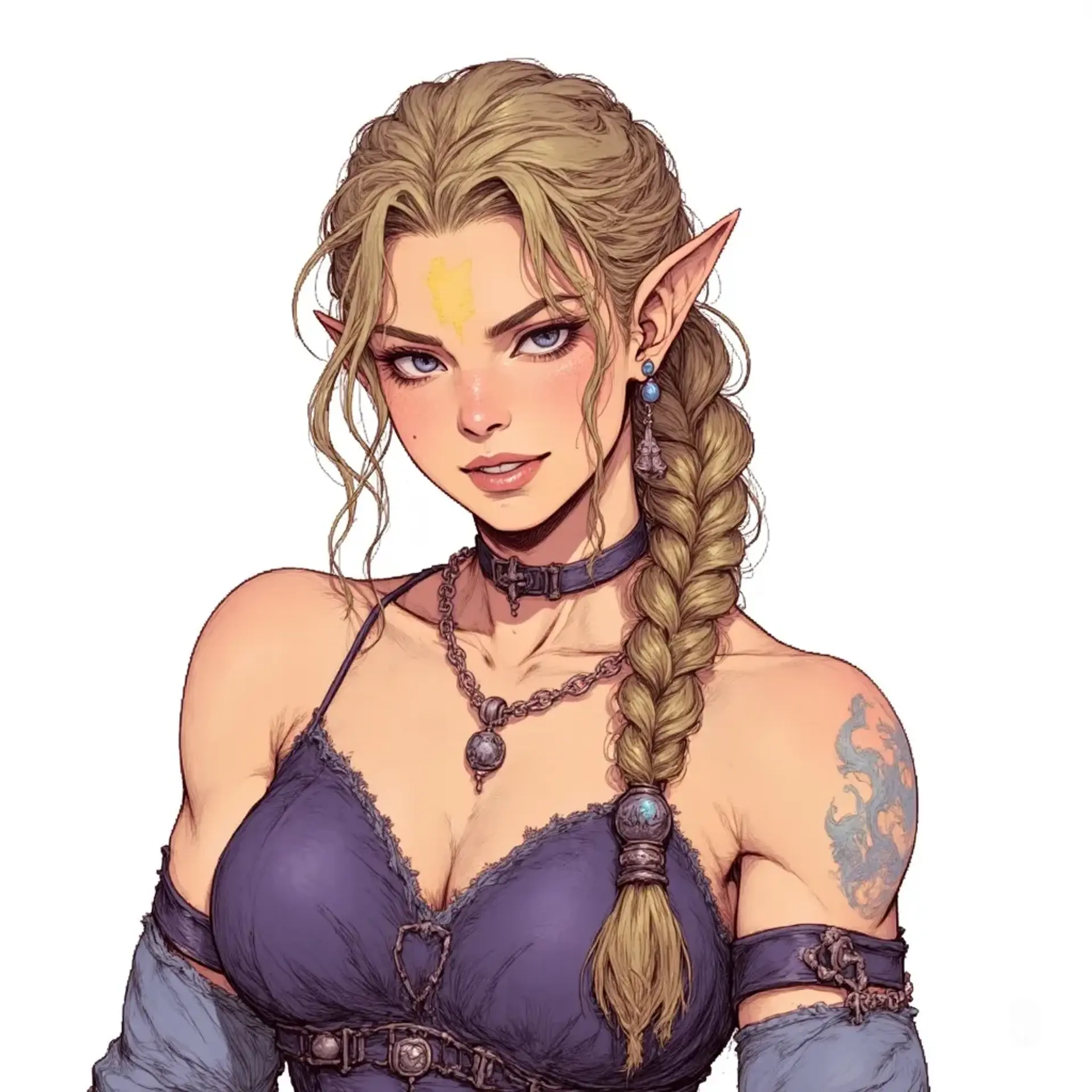 Telysia Vedranth - AI-generated fantasy NPC