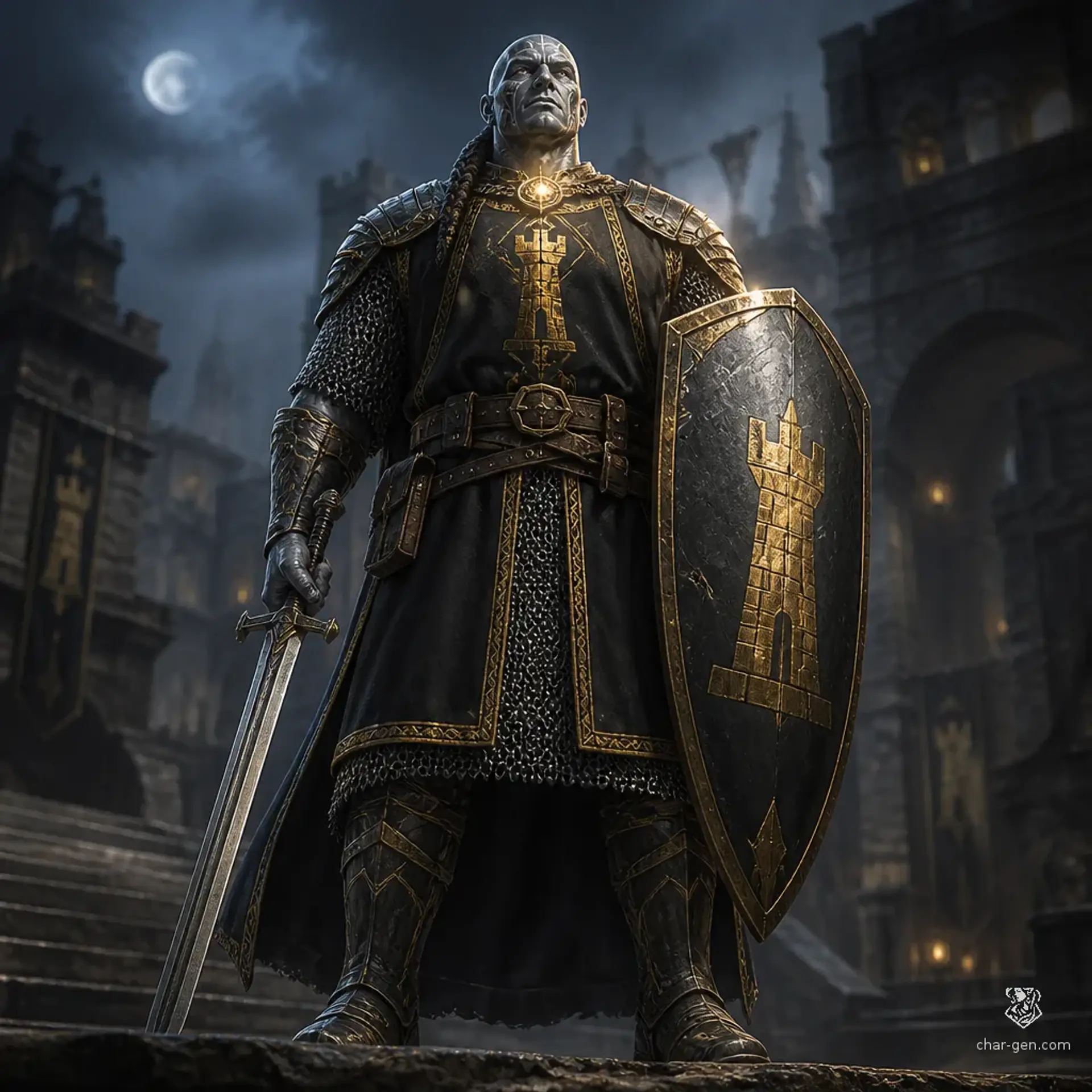 Korran Vhal - AI-generated fantasy Character