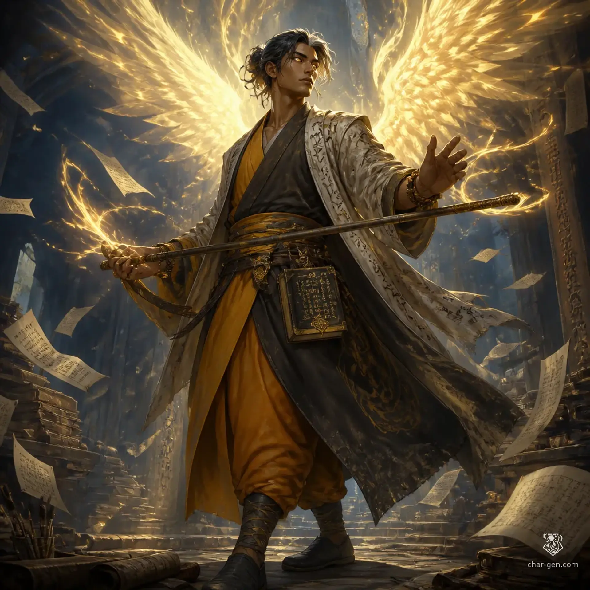 Judah Avi M̶a̶y̶f̶l̶o̶w̶e̶r̶ - AI-generated fantasy Character