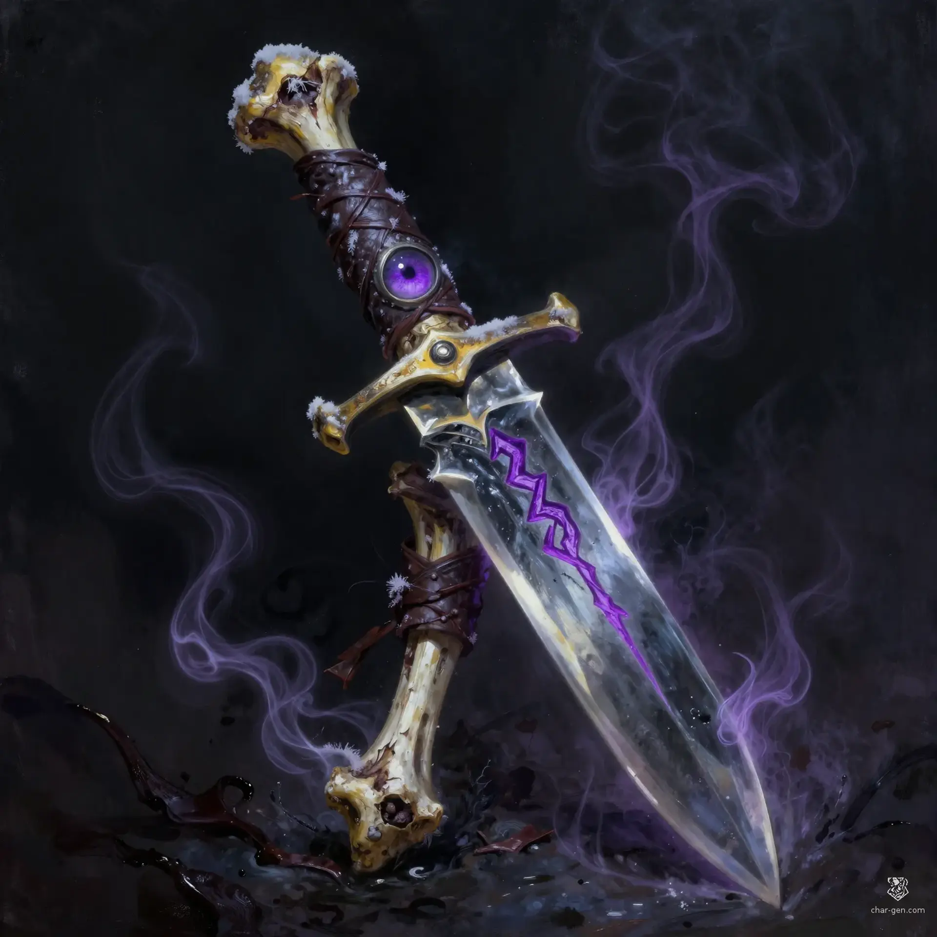 Marrow-Feeder of the Hollow Prince - AI-generated fantasy Magic Item