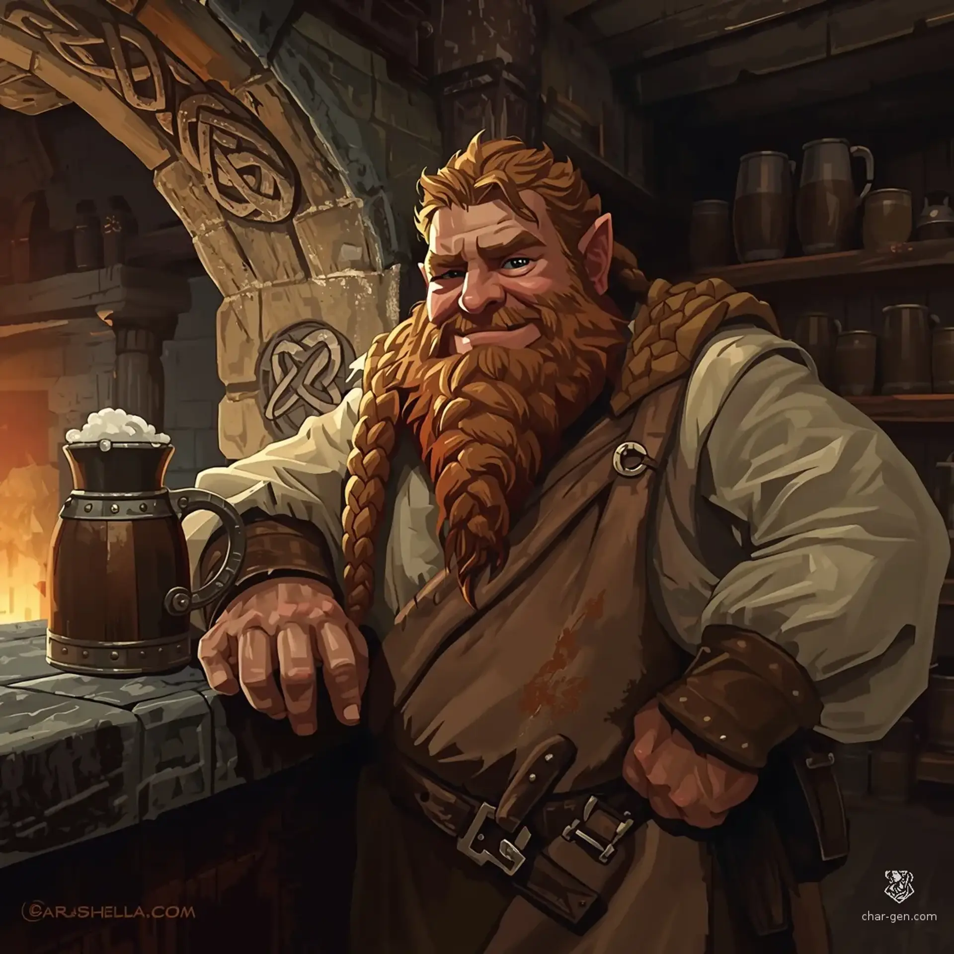 The Wicker Goat - AI-generated fantasy Tavern