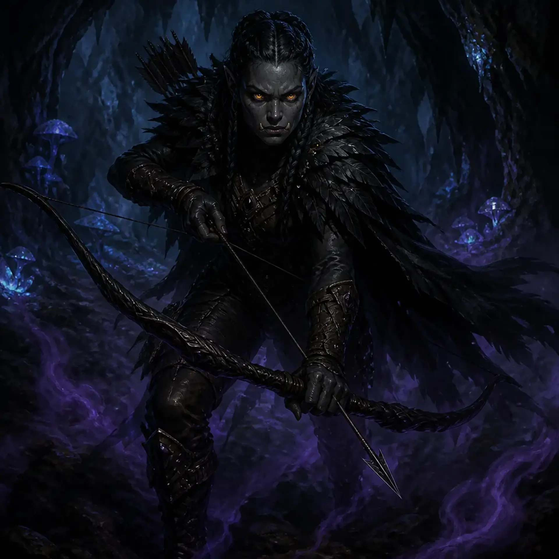 Thokk of the Deep Umbra - AI-generated fantasy Character