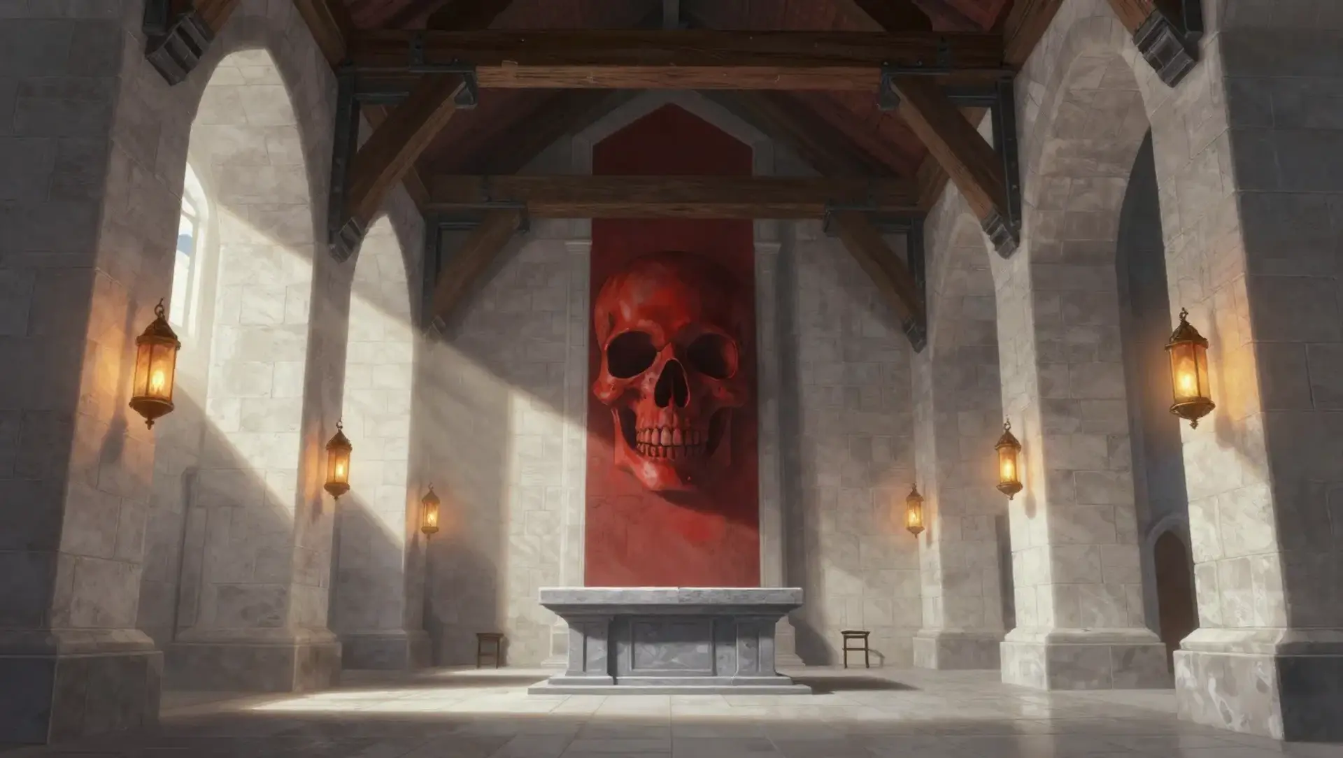 The Pillar of the Departed - AI-generated fantasy Building
