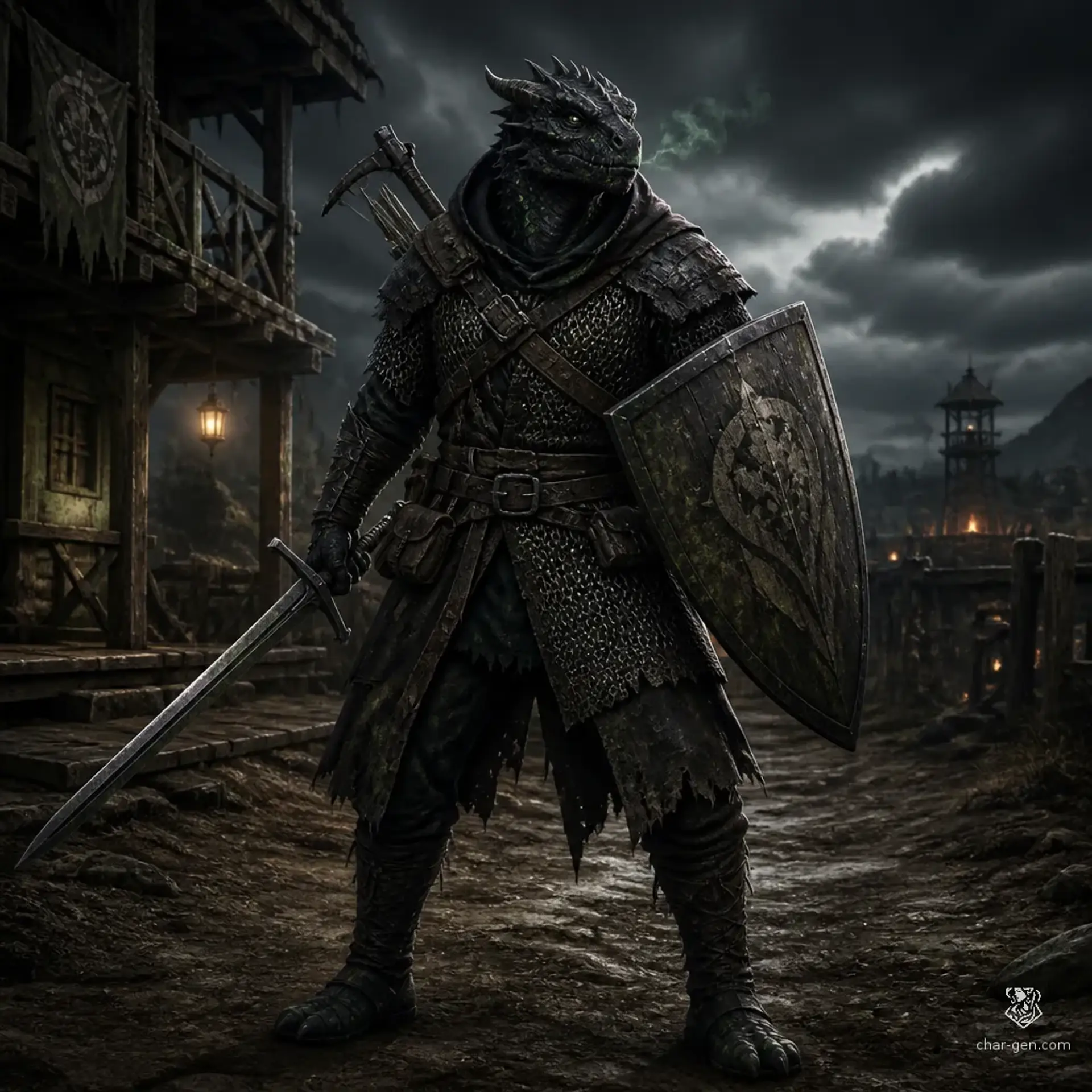 Kargut Tazgek - AI-generated fantasy Character