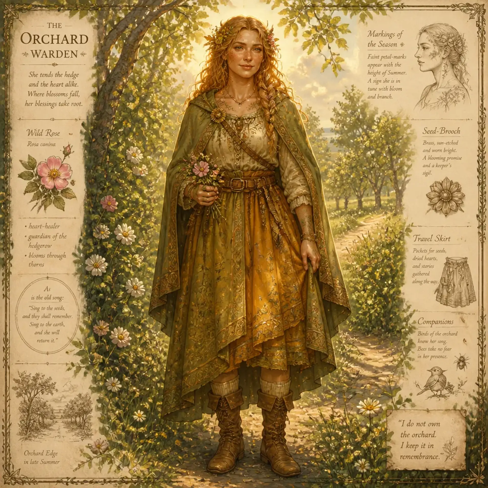 Sunblossom Kin - AI-generated fantasy Species