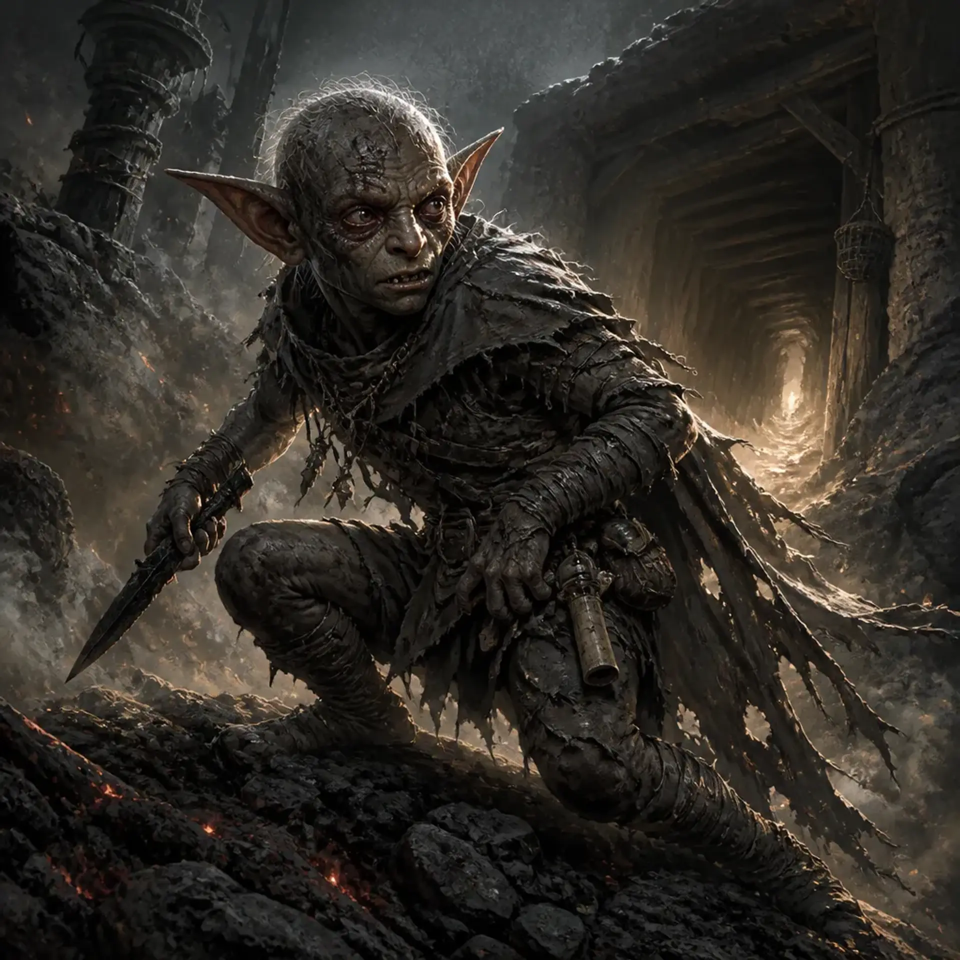 Aschenläufer - AI-generated fantasy Monster