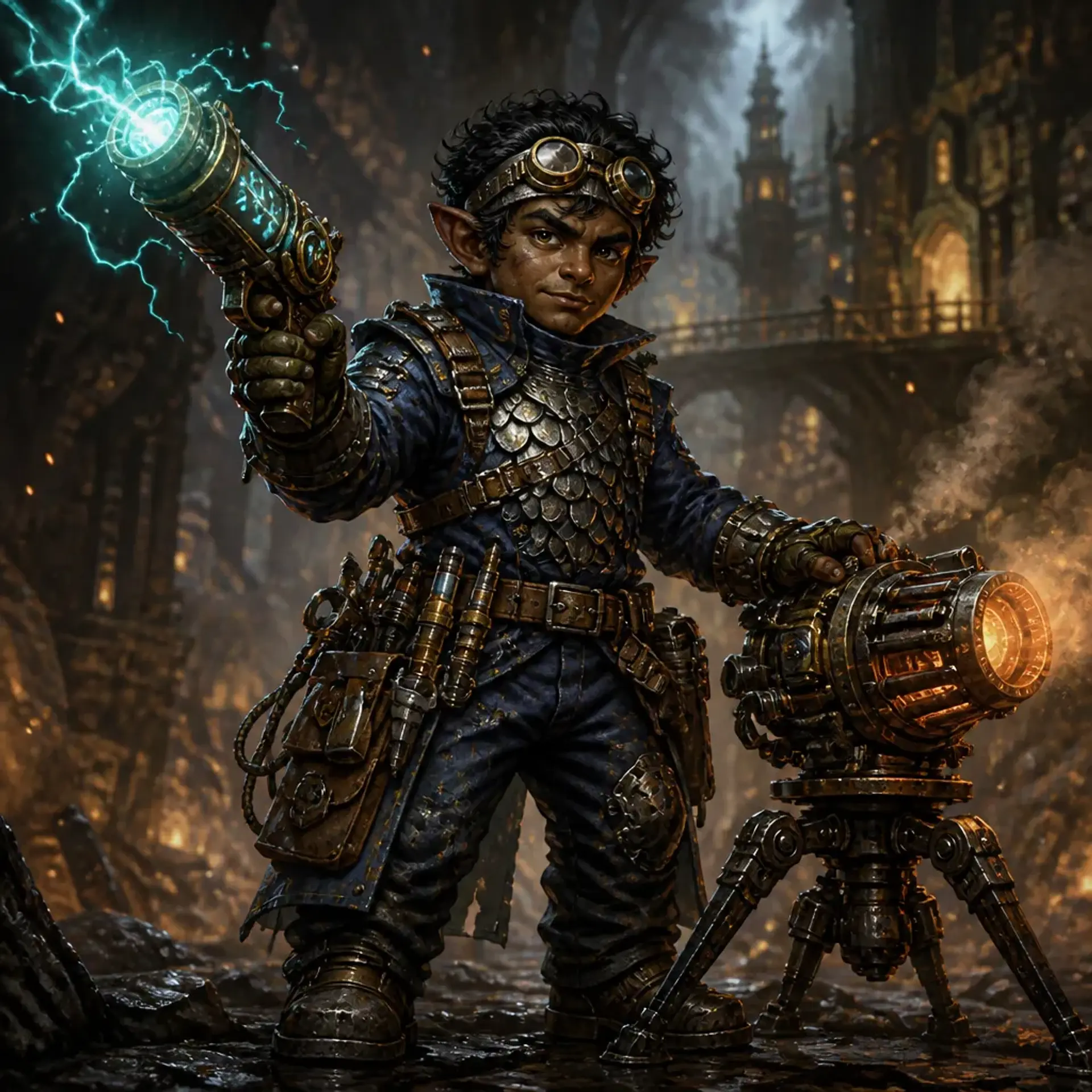 Kincade Gearwright - AI-generated fantasy Character