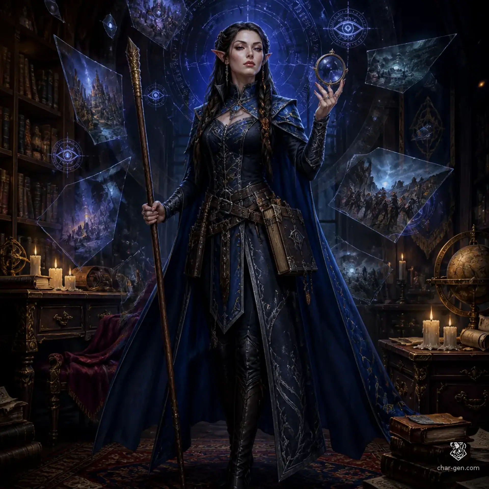 Kiyomi Qhispik - AI-generated fantasy Character