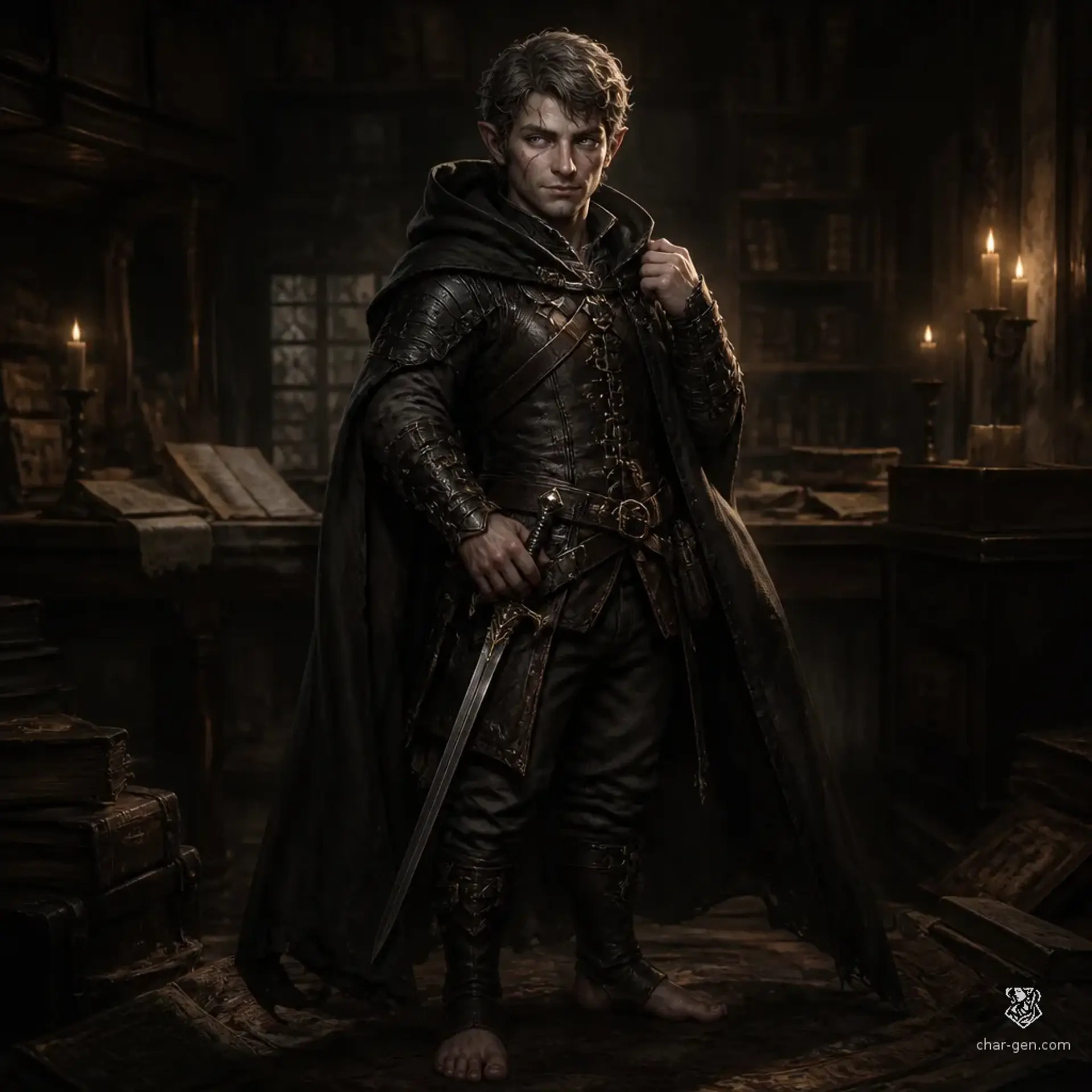 Merrit Vane - AI-generated fantasy Character
