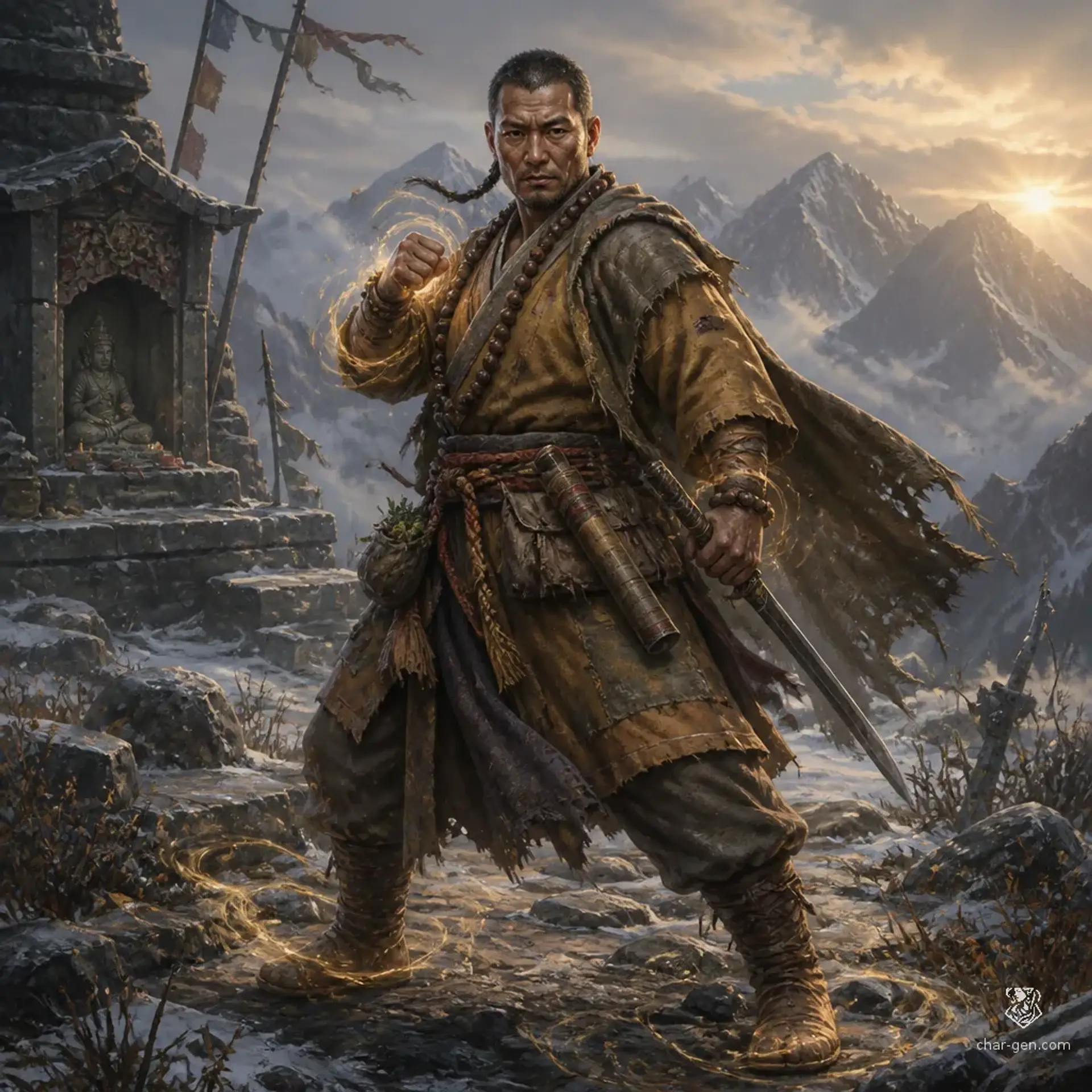 Branik Vrst - AI-generated fantasy Character