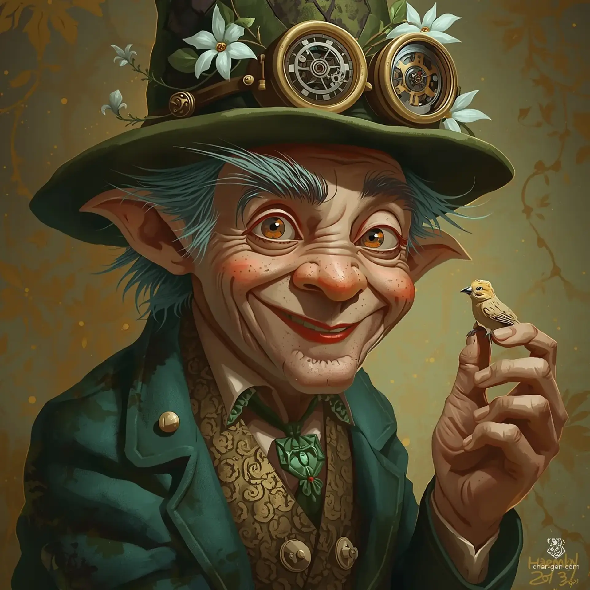 Grindlewort the Wise - AI-generated fantasy NPC
