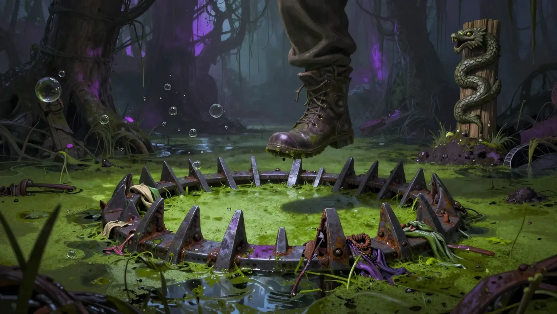 Maw of the Muck-God - AI-generated fantasy Hazard