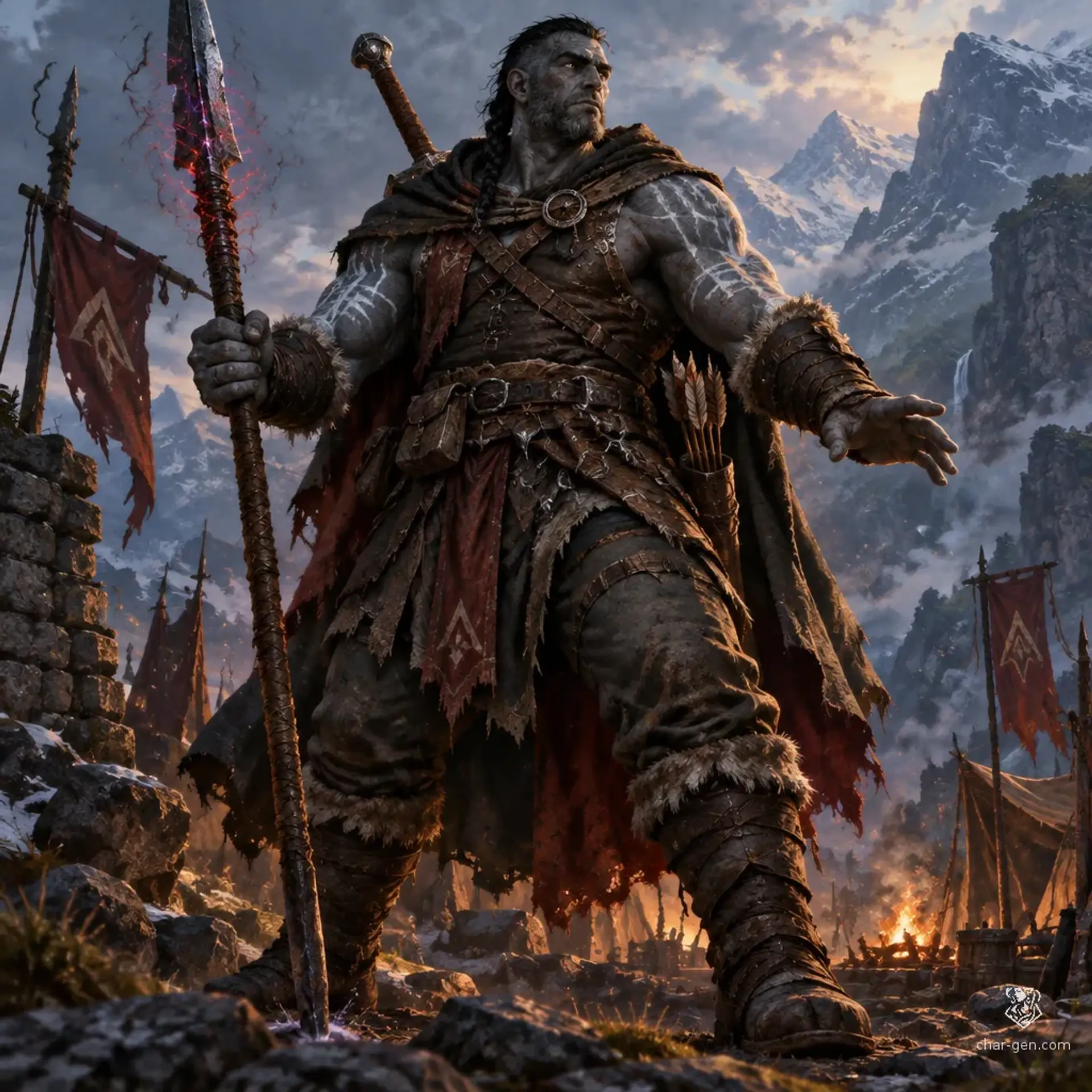 Boro Kola - AI-generated fantasy Character
