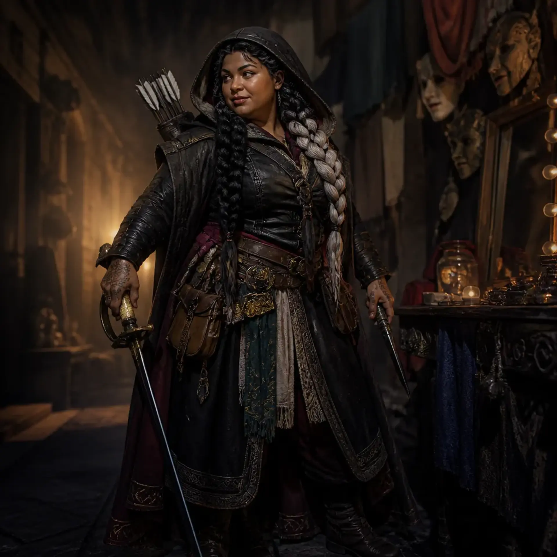 Nura Kett - AI-generated fantasy Character