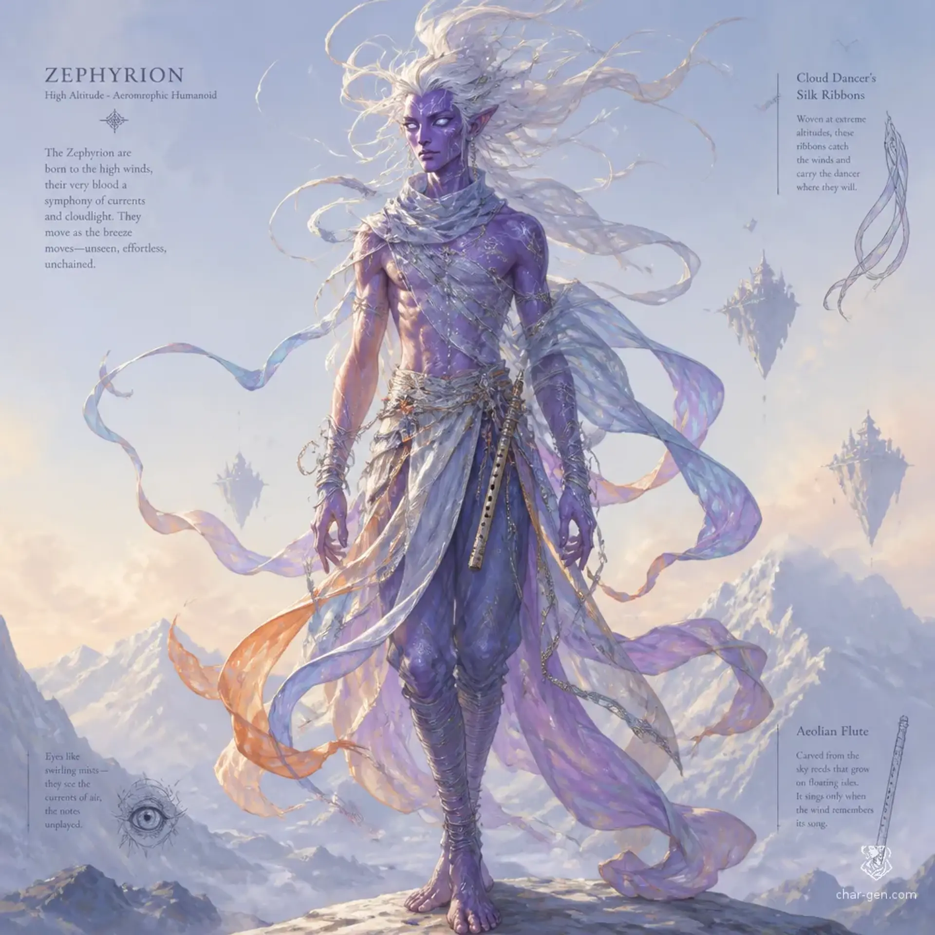 Zephyrion - AI-generated fantasy Species