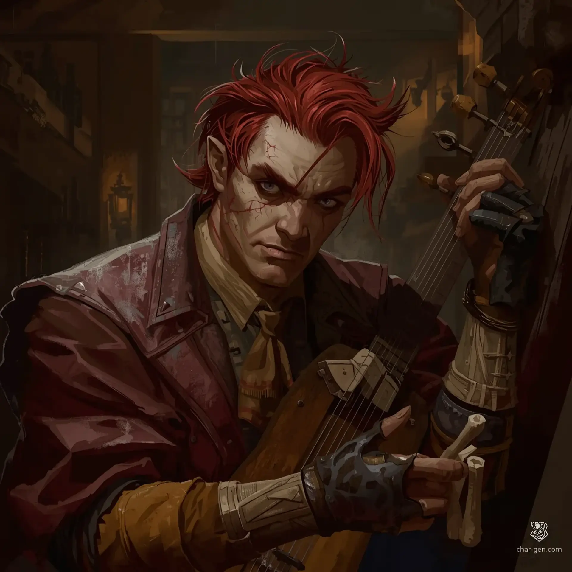 Red Fenril - AI-generated fantasy NPC