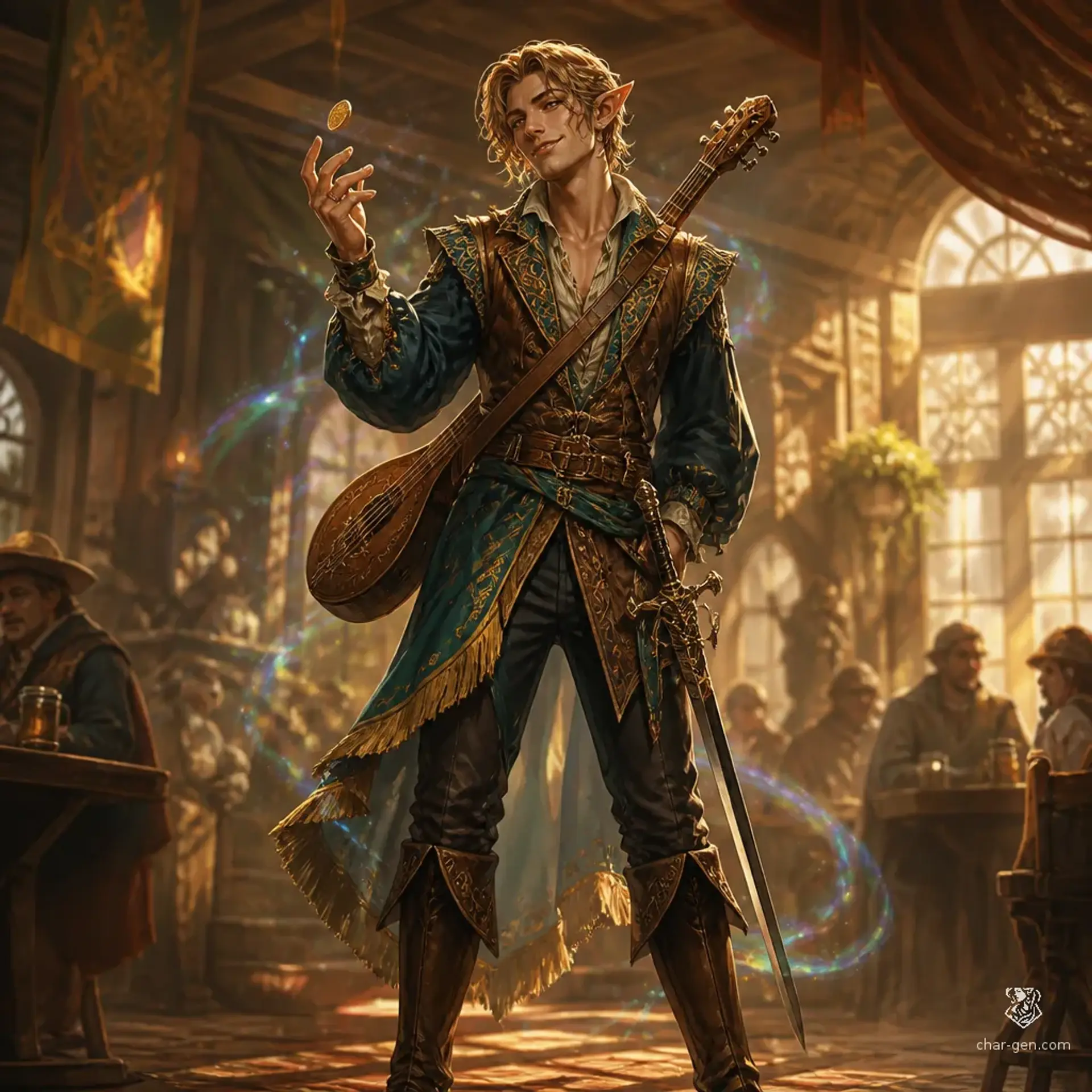 Gwylan - AI-generated fantasy Character