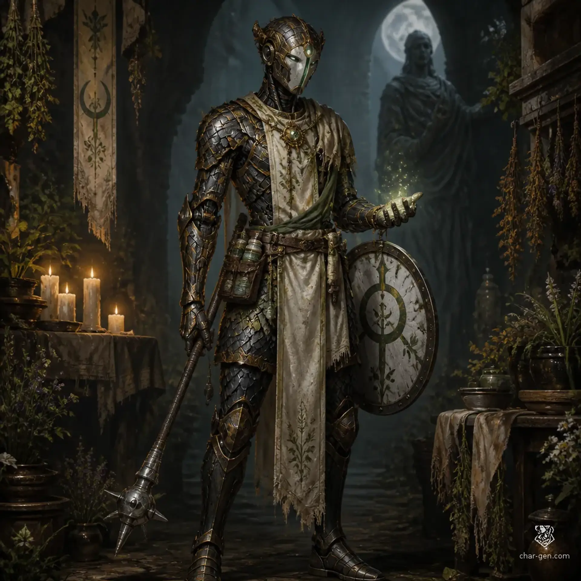 D34th - AI-generated fantasy Character
