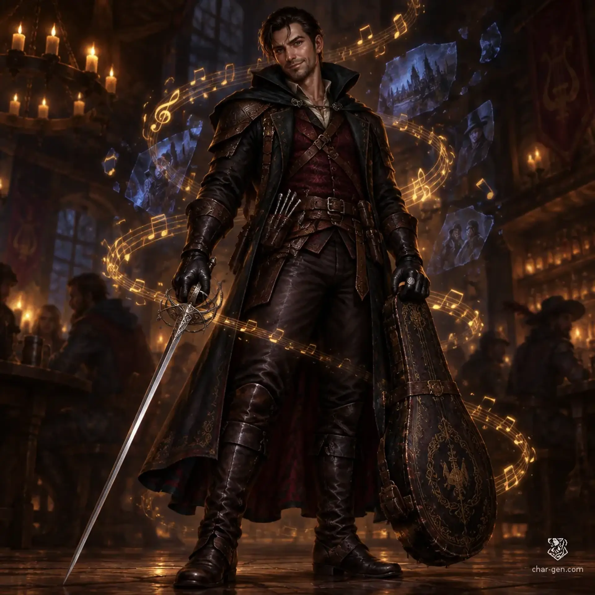 Merrick Finch - AI-generated fantasy Character
