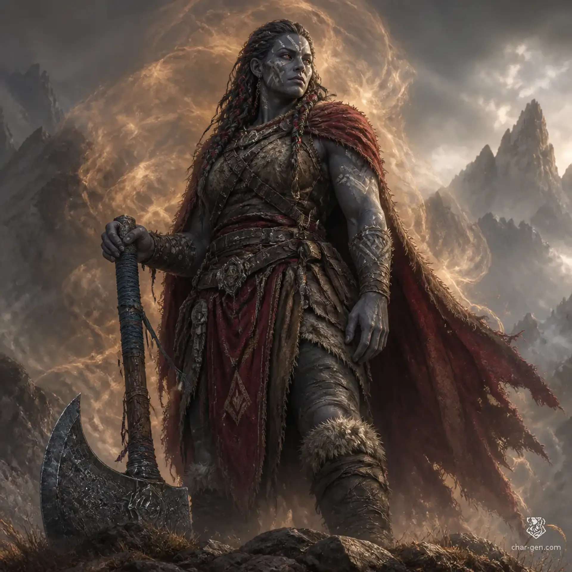 Amasi Quisara - AI-generated fantasy Character