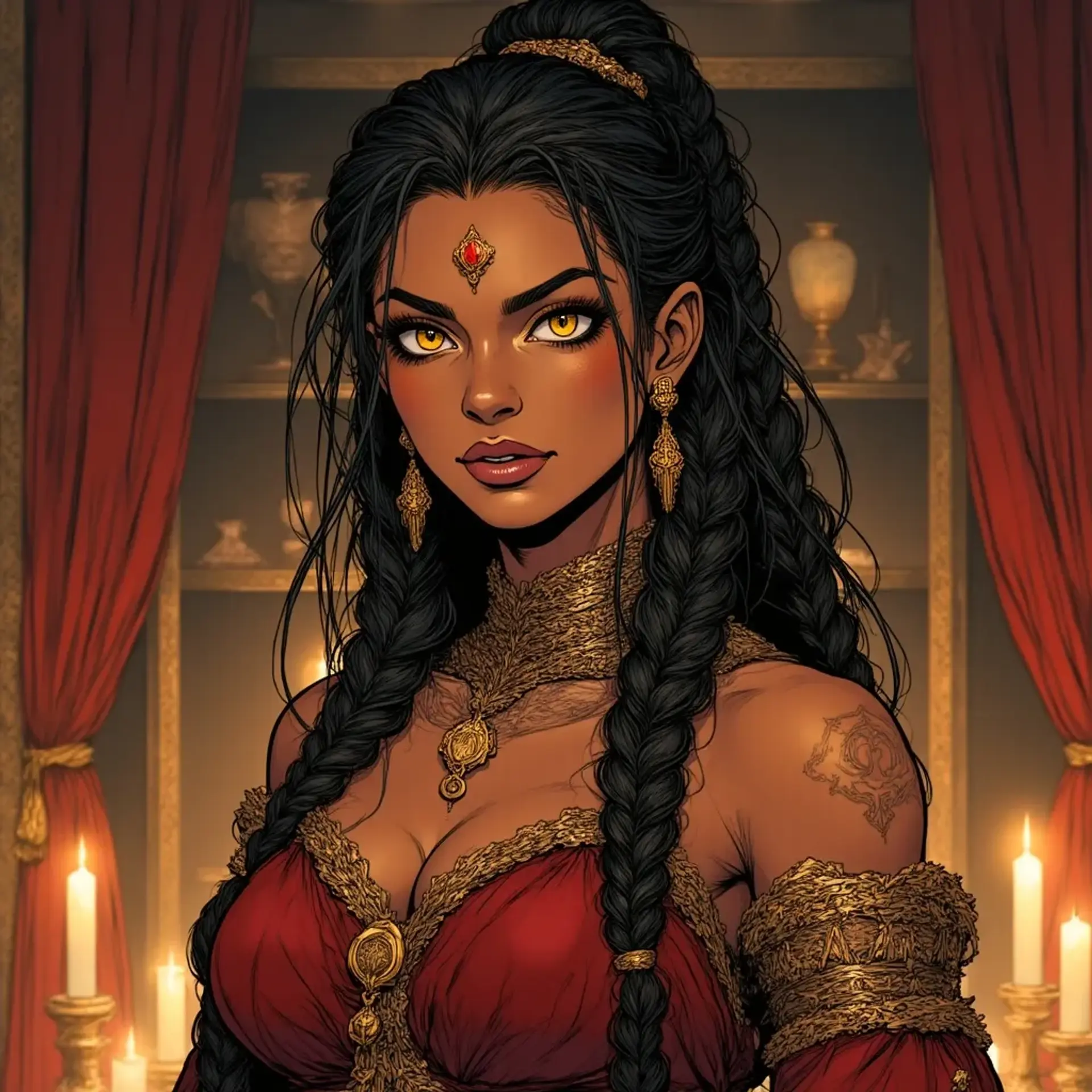 Shslinsi Vel'qaer - AI-generated fantasy NPC