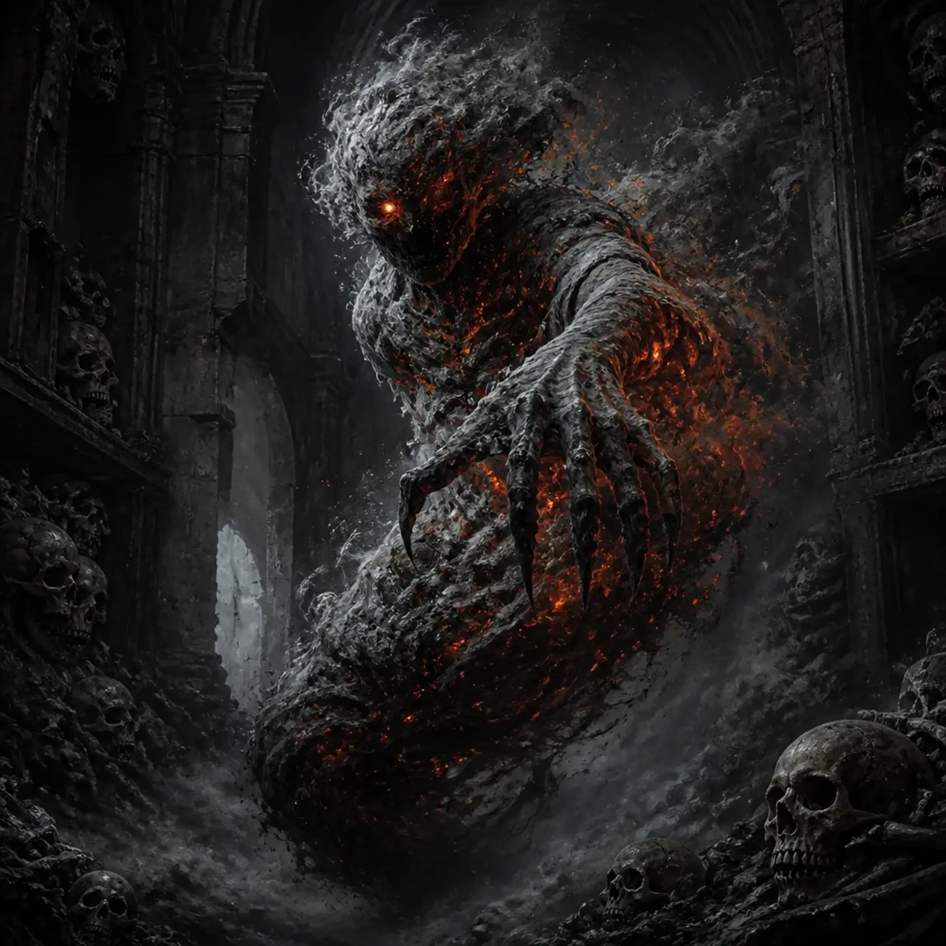 Ash Shadow | Fantasy Monster Generated by CharGen