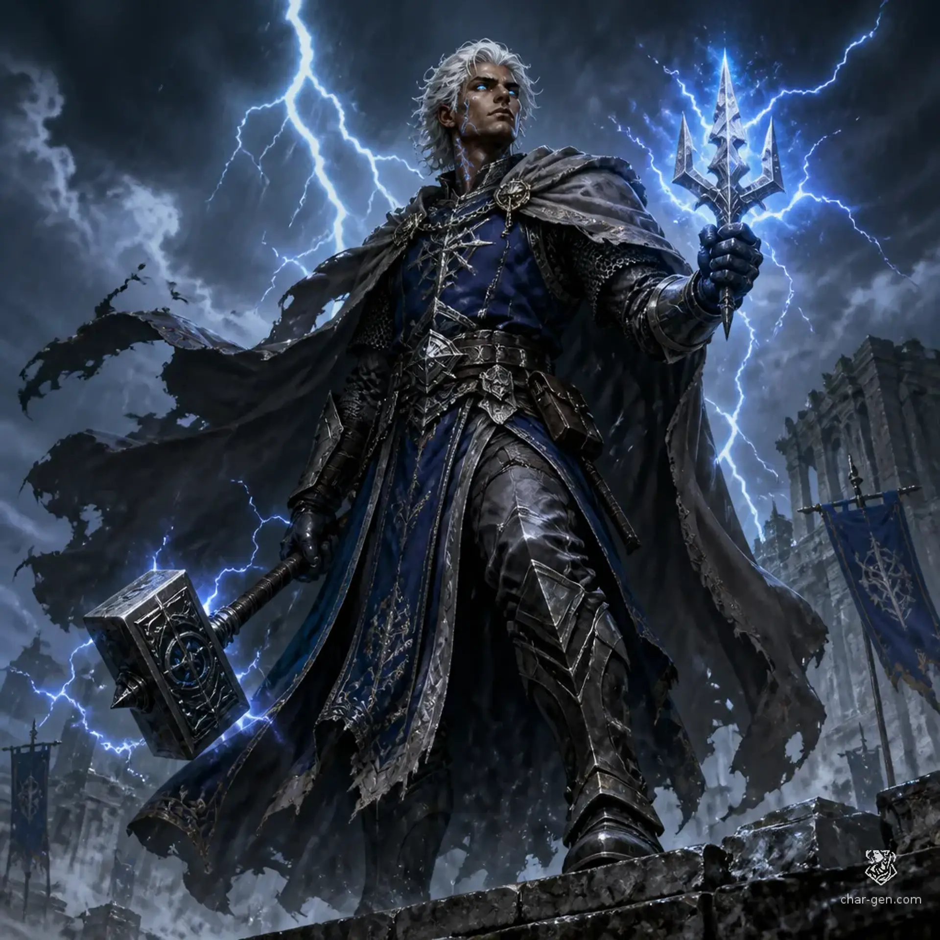 Darian Stormveil - AI-generated fantasy Character