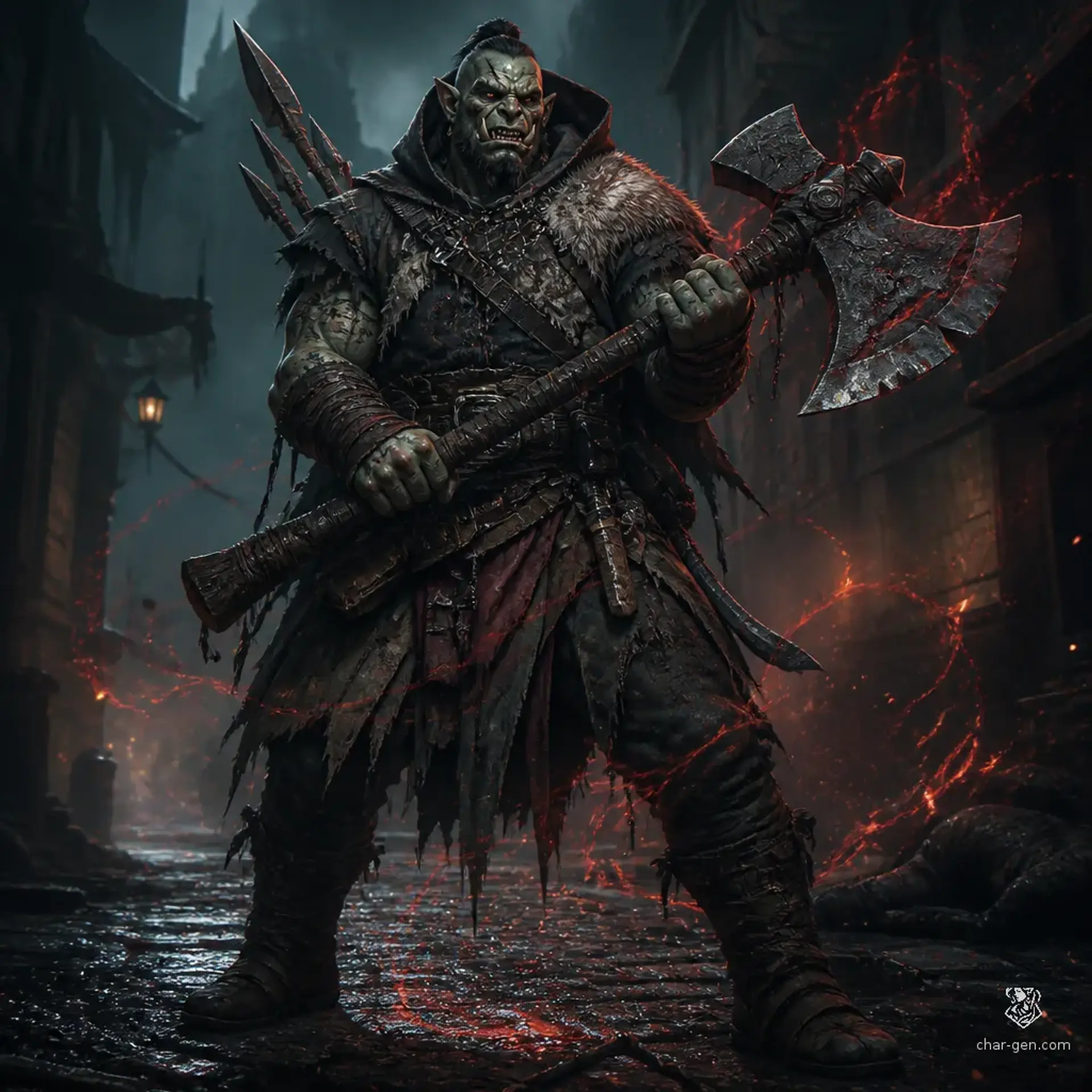 Tarak Bloodfist - AI-generated fantasy Character