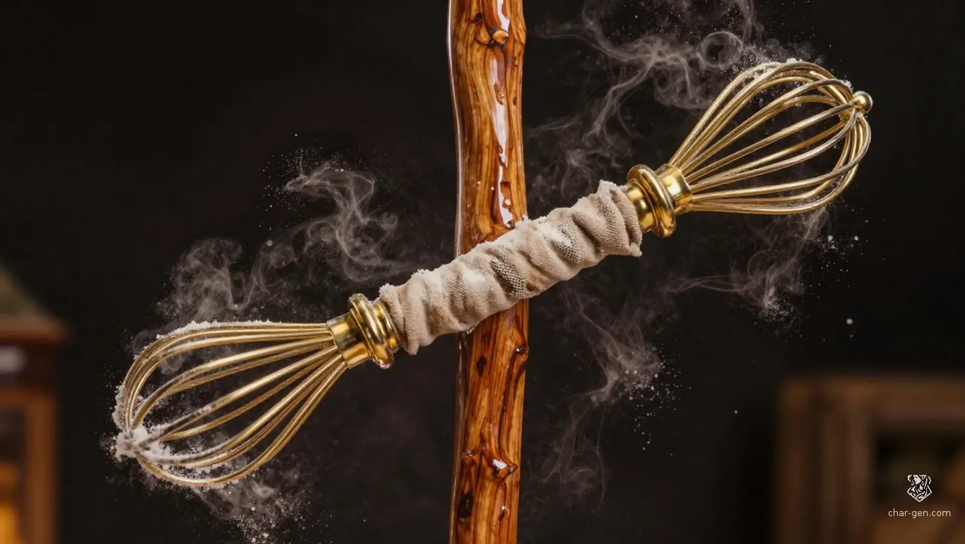The Appleblossom Kneading-Pole - AI-generated fantasy Magic Item