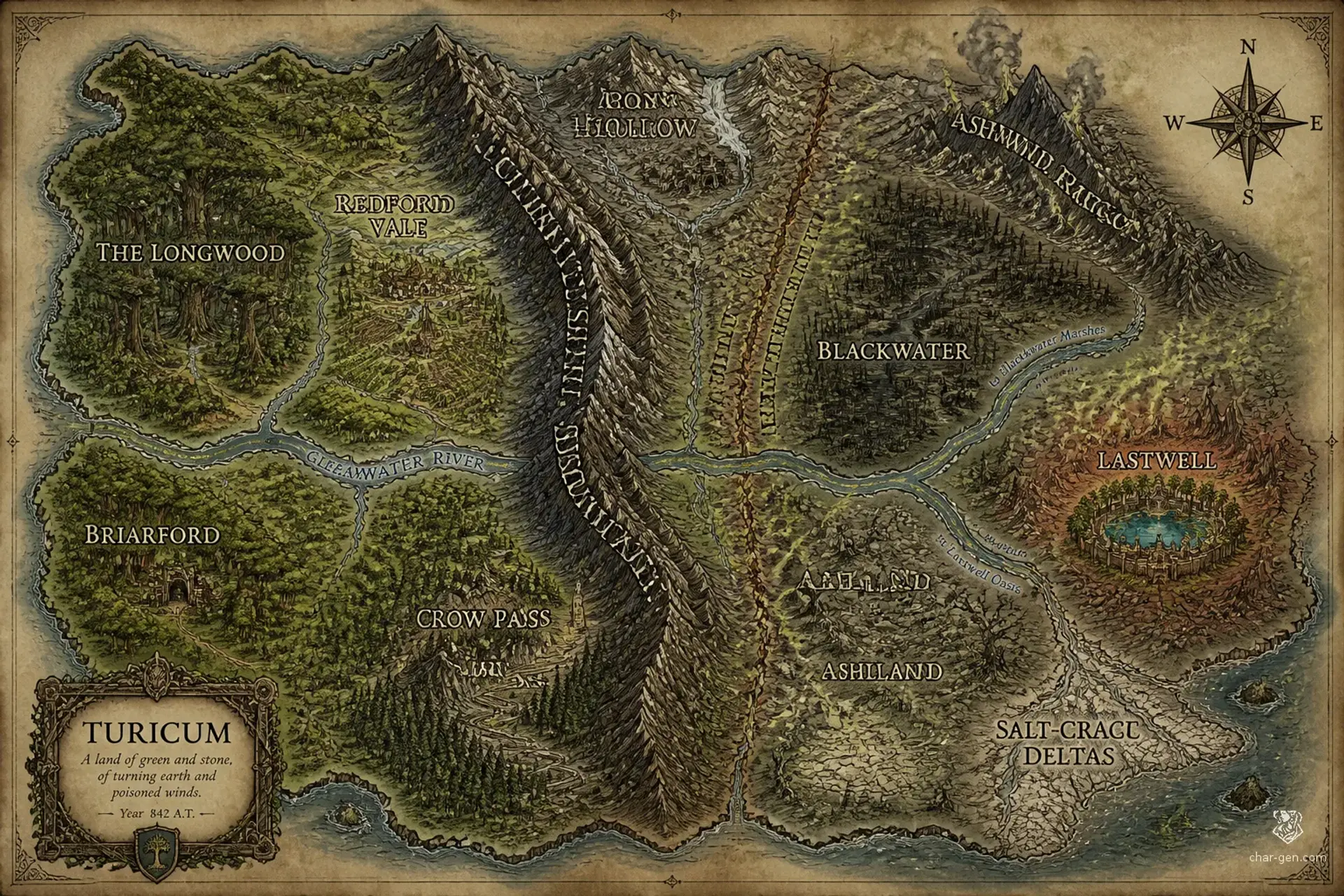 Turicum - AI-generated fantasy World