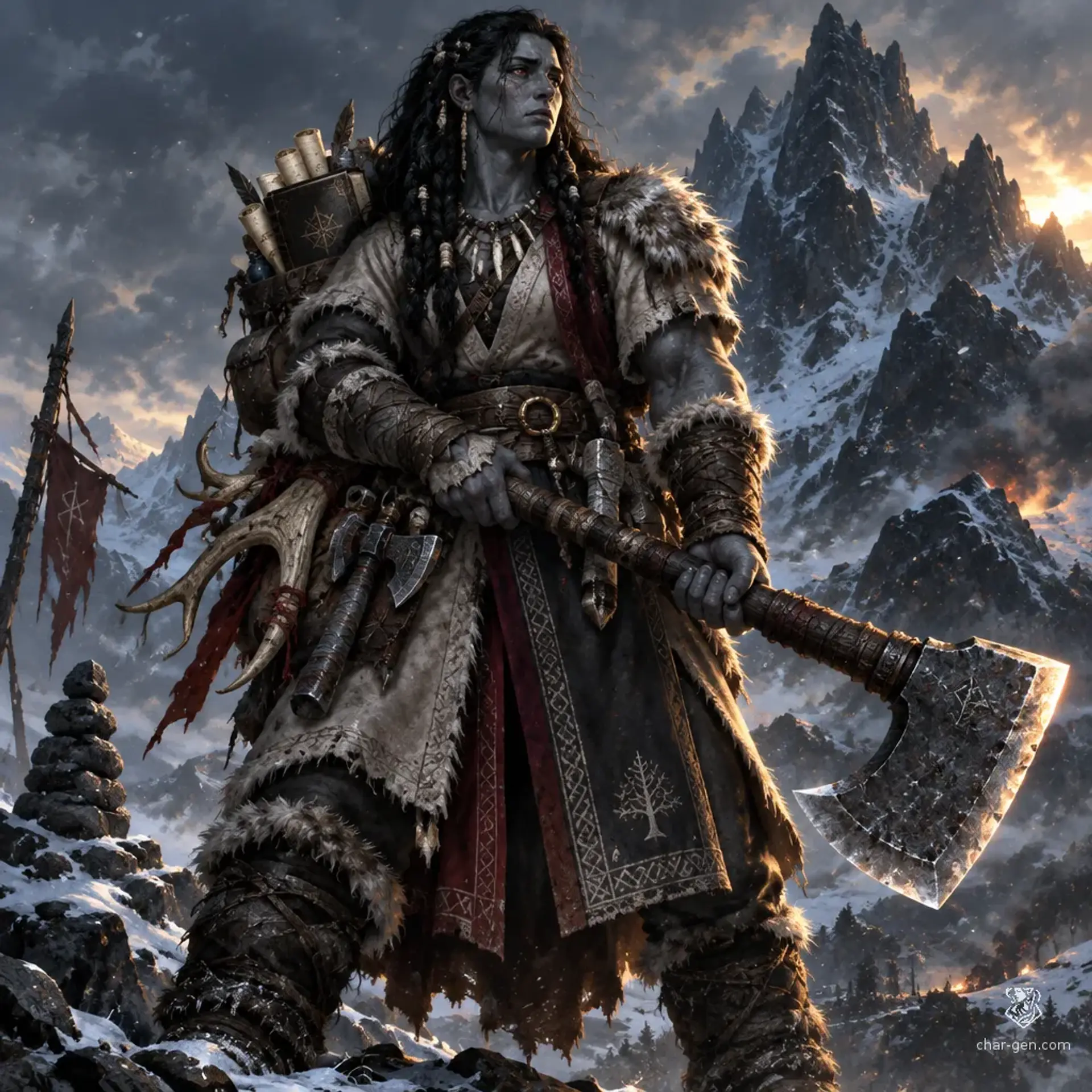 Xian the Strong - AI-generated fantasy Character