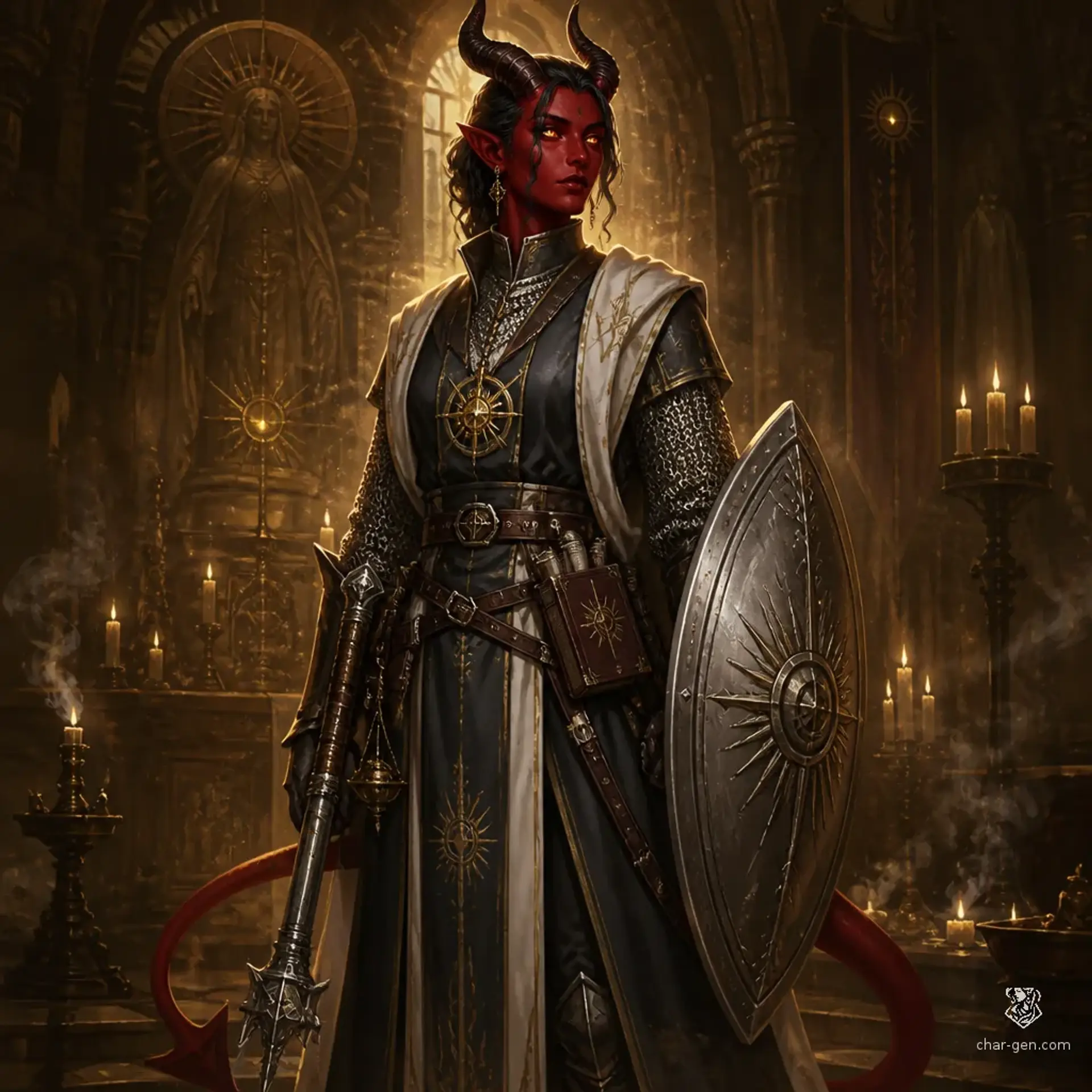 Sister Vaelis - AI-generated fantasy Character