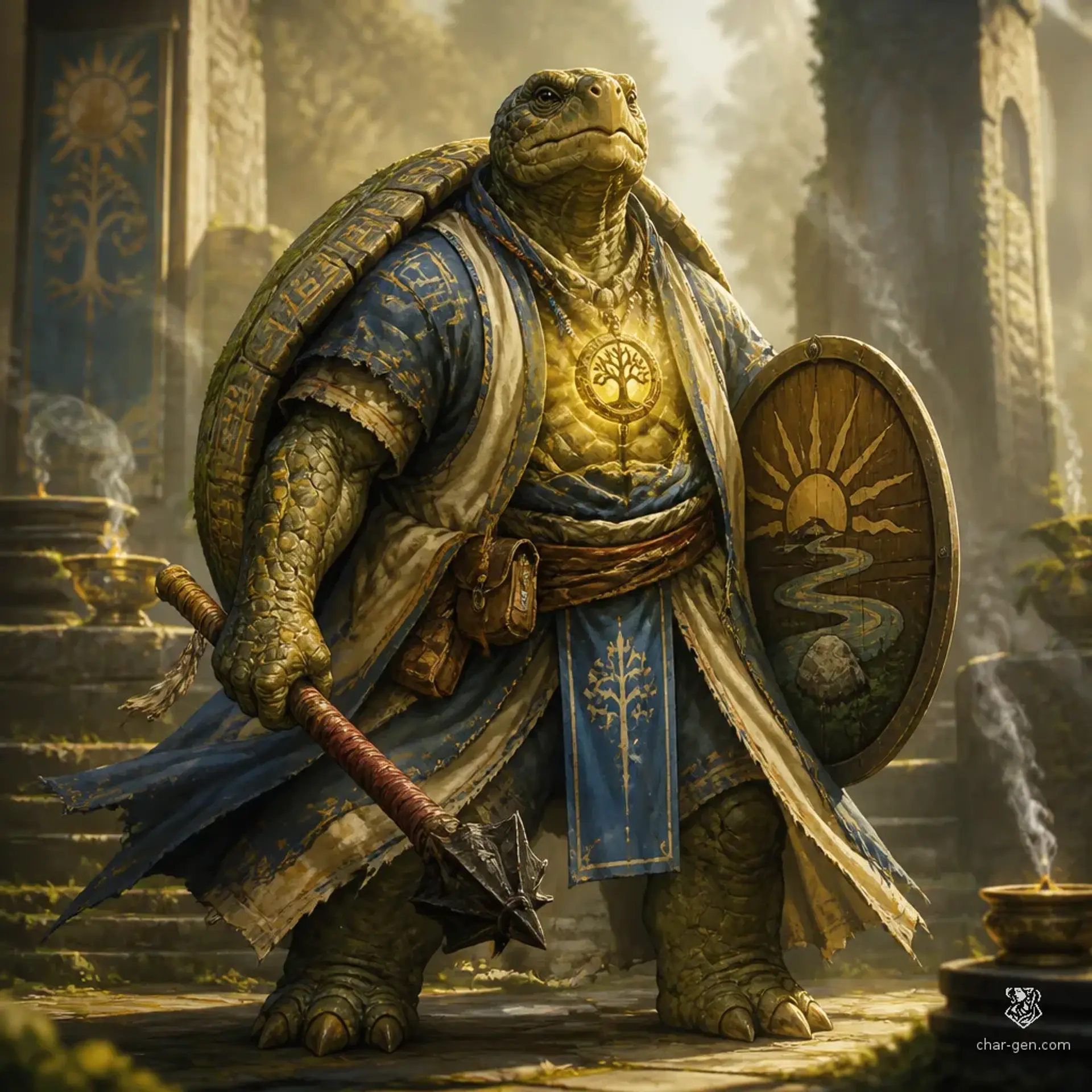 Kurgat Tekin - AI-generated fantasy Character