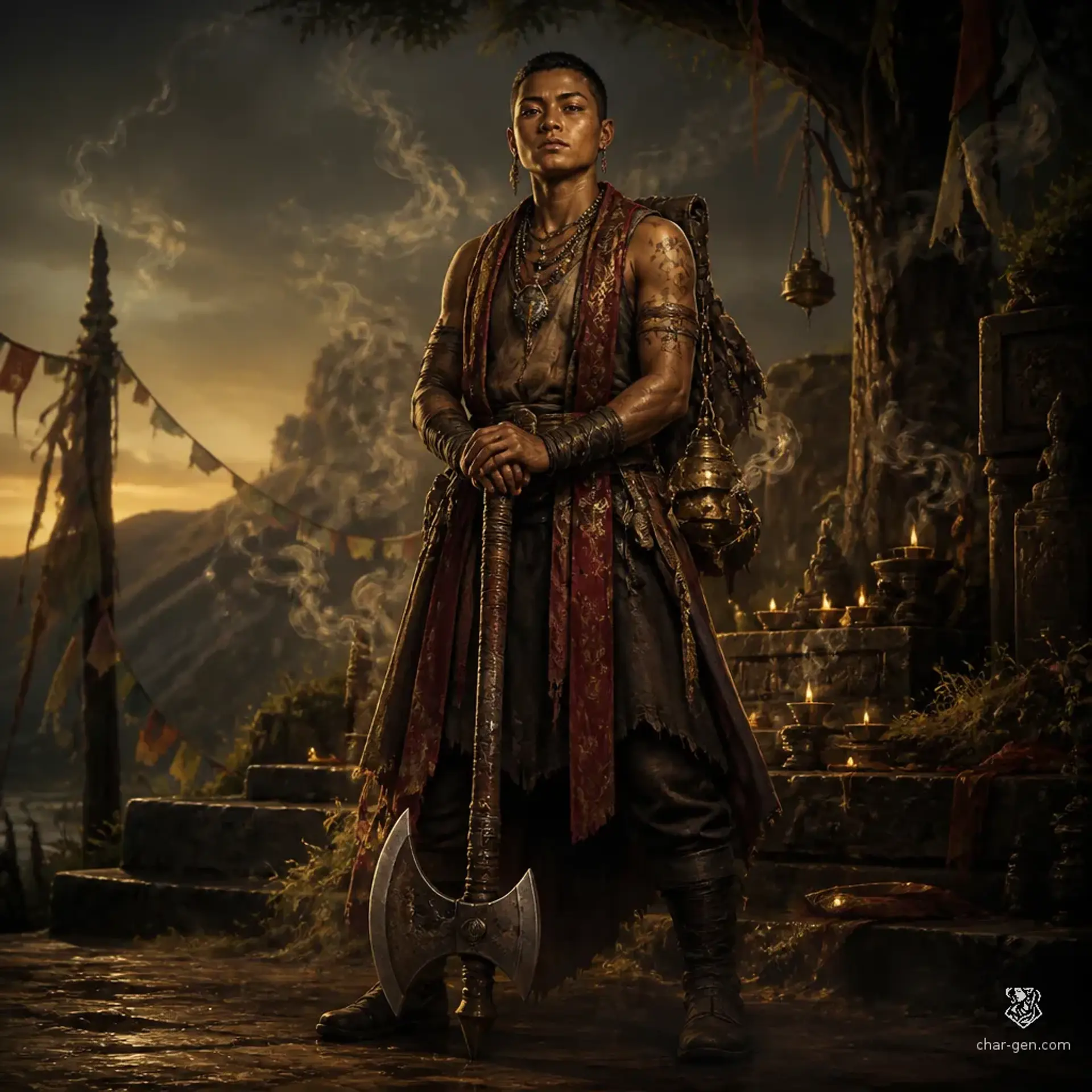 Sahsheth - AI-generated fantasy Character
