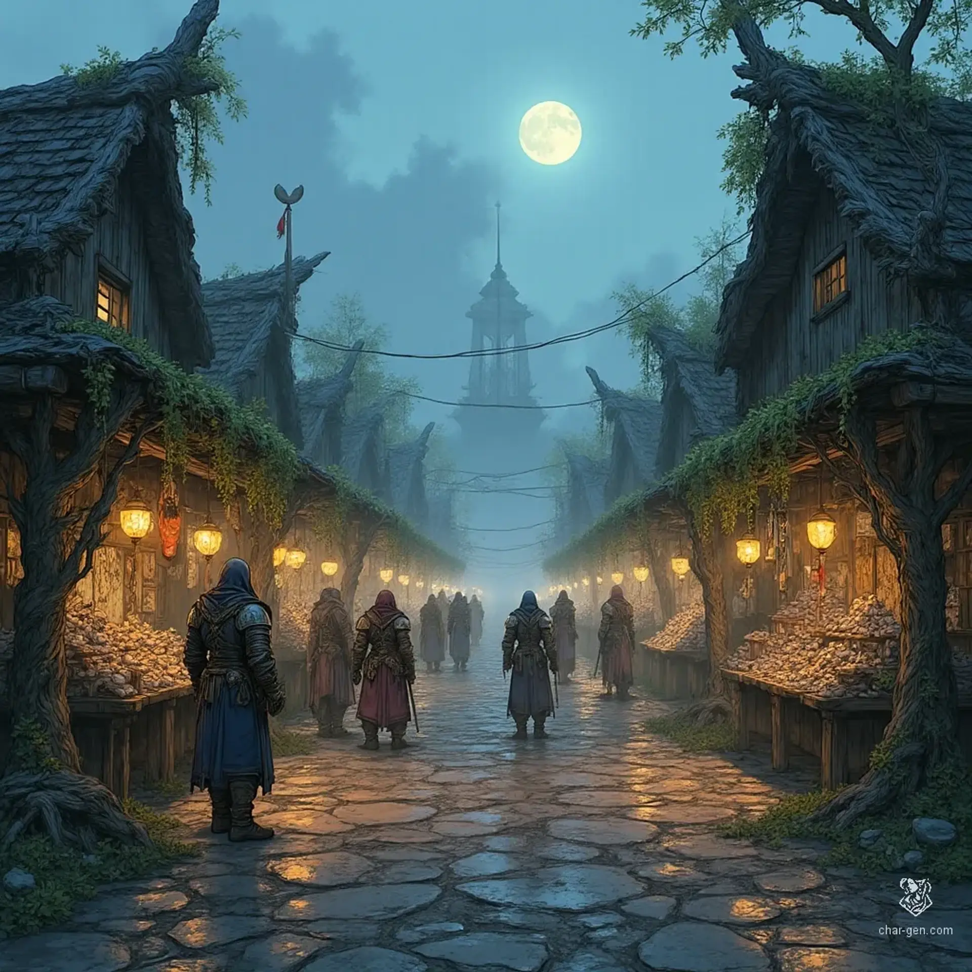 Westbrook - AI-generated fantasy Settlement